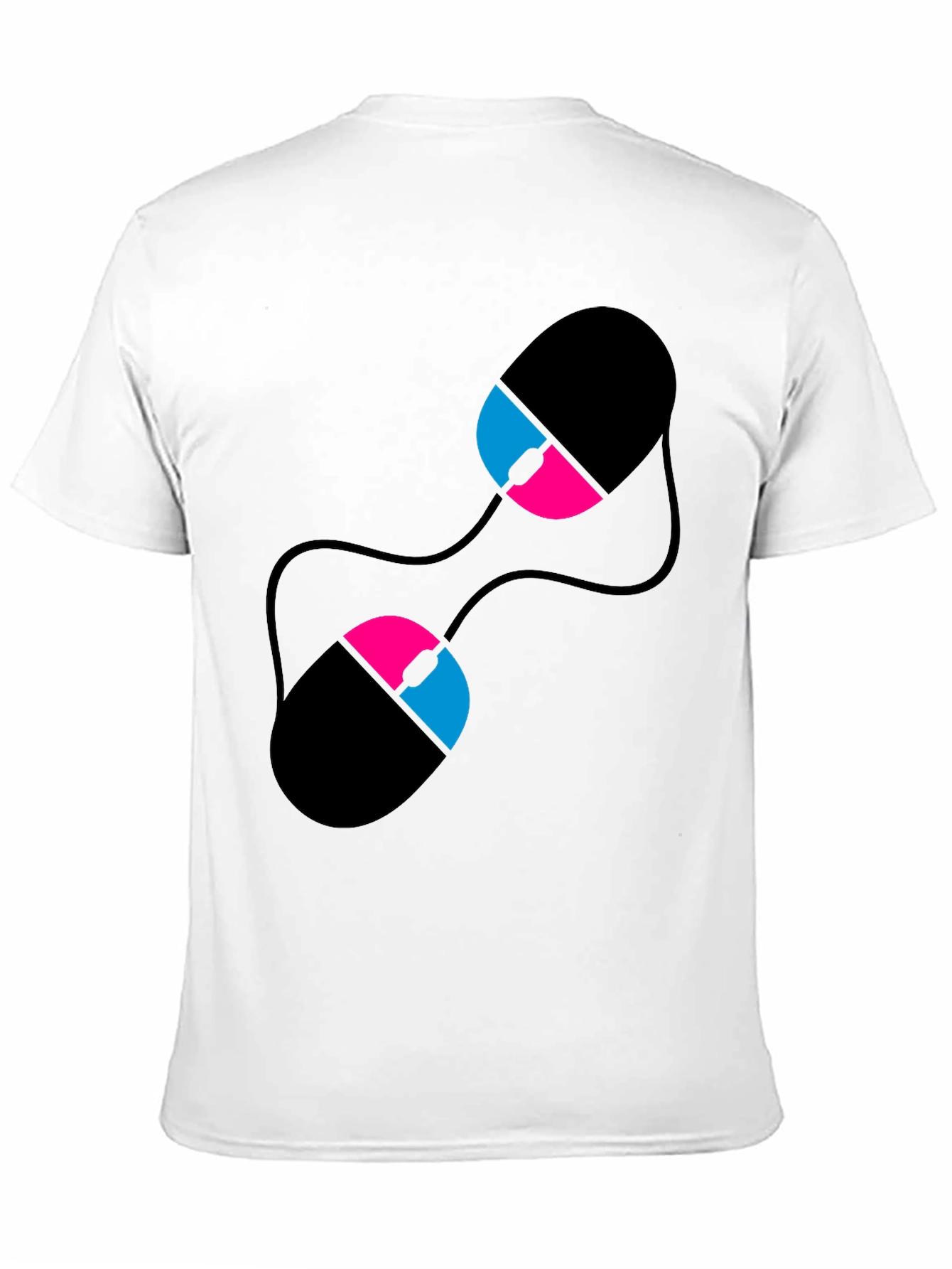 Abstract Computer Mouse Graphic T-Shirt