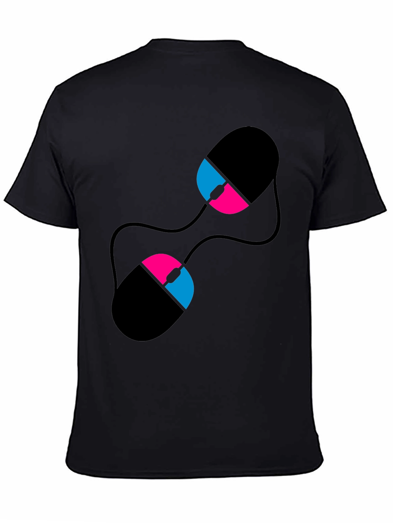 Abstract Computer Mouse Graphic T-Shirt