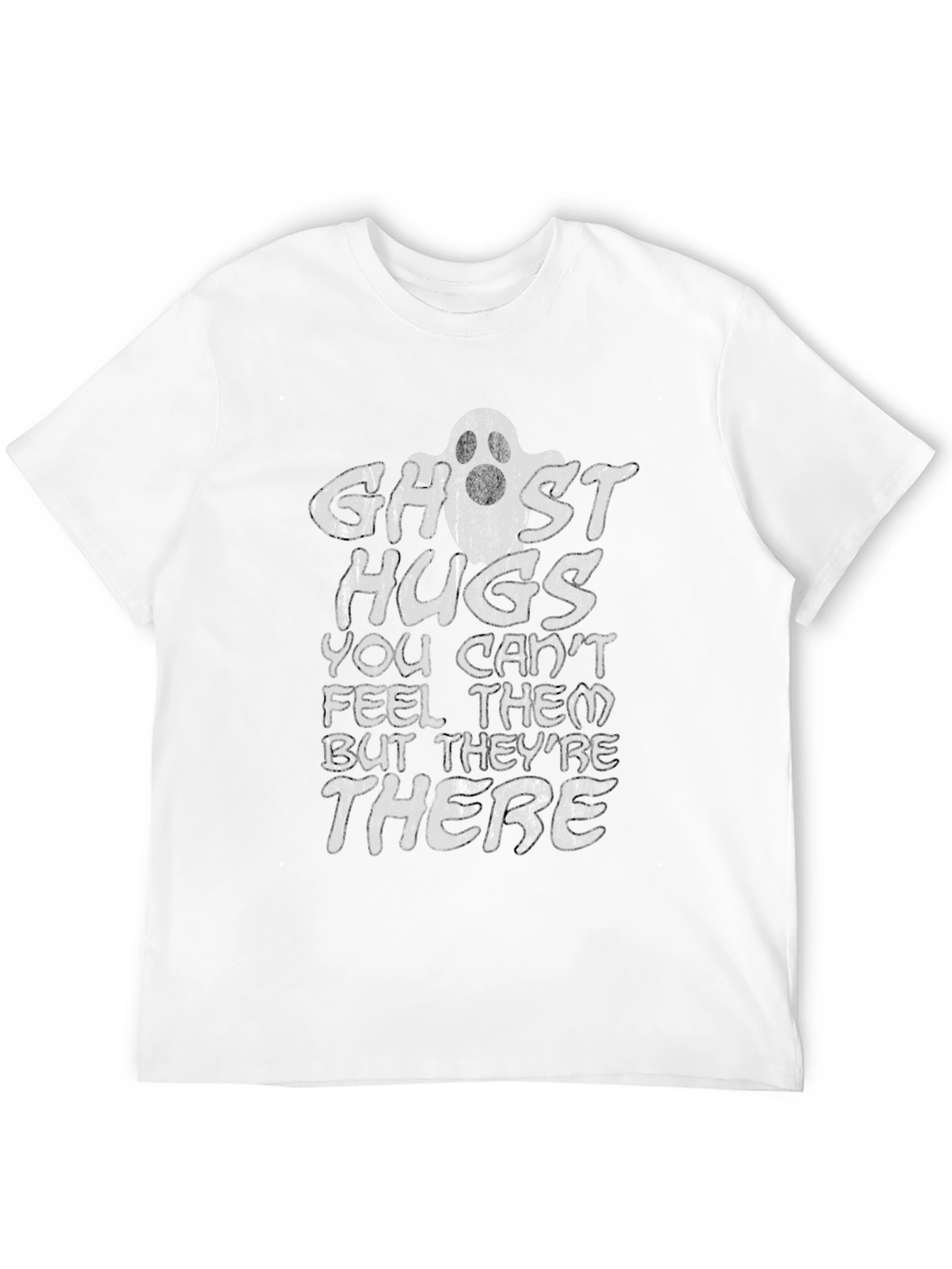 Ghost Hugs Graphic Tee - Halloween Fun!