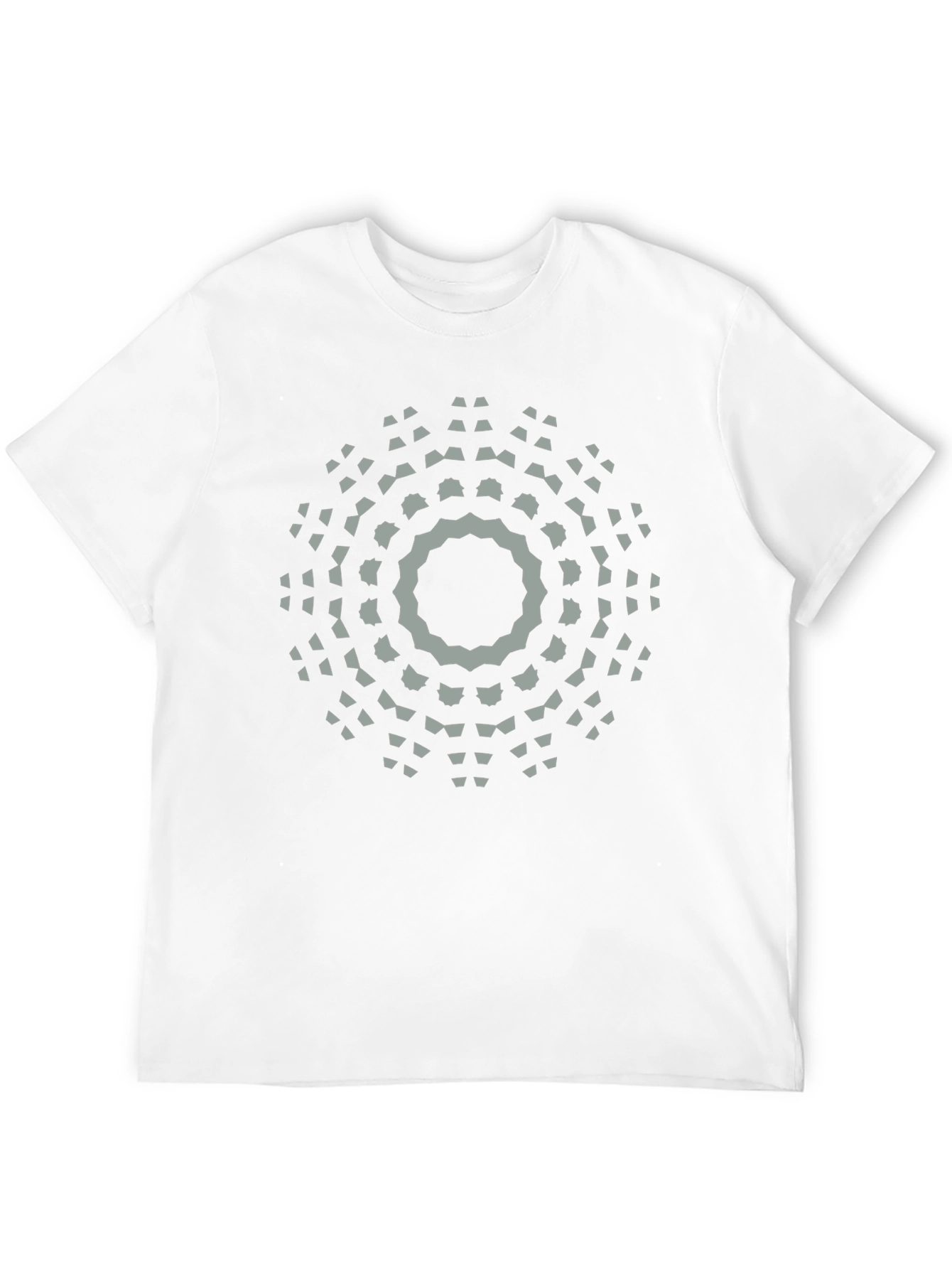 Geometric Mandala Graphic Print T-Shirt - Black