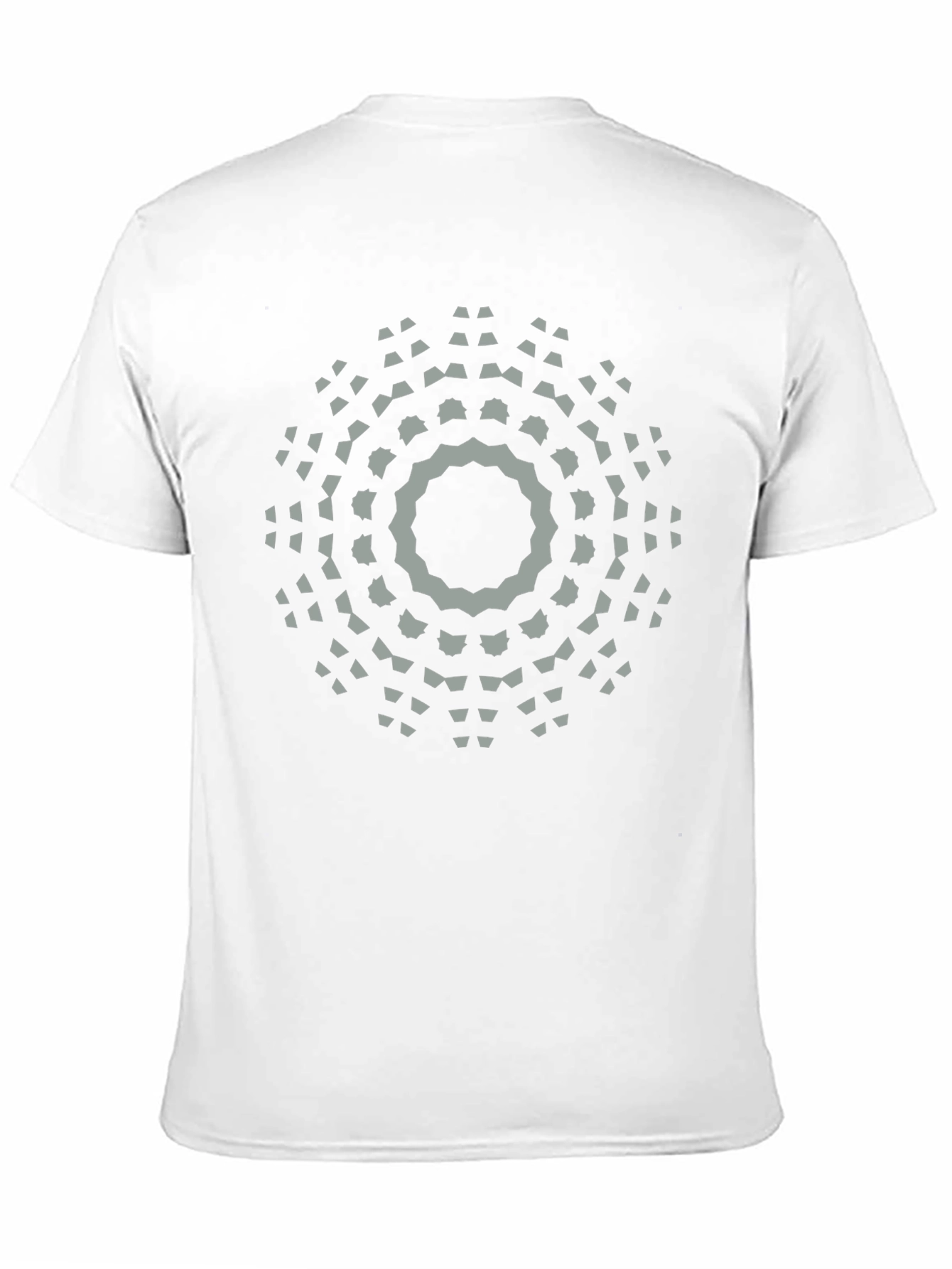 Geometric Mandala Graphic Print T-Shirt - Black