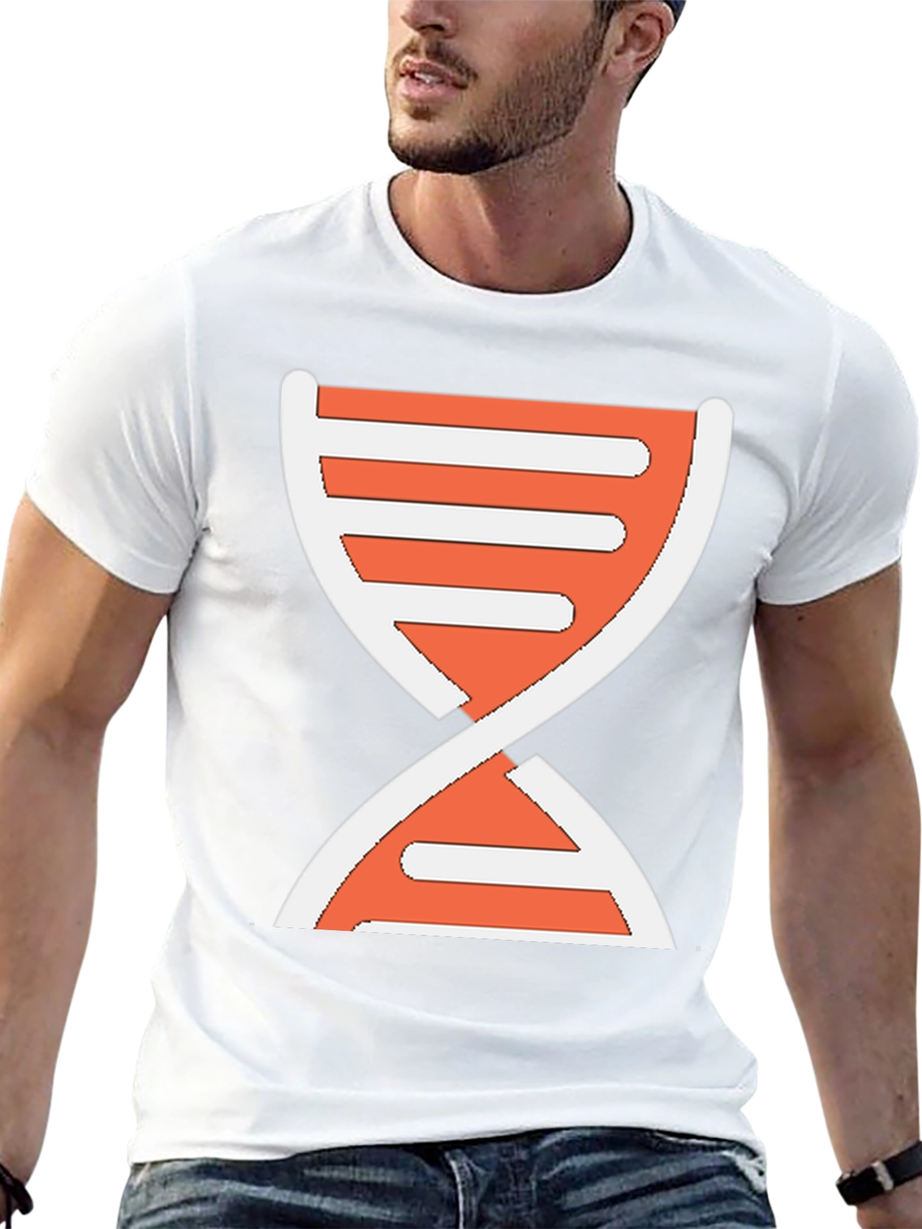 DNA Graphic Print T-Shirt - Casual Wear