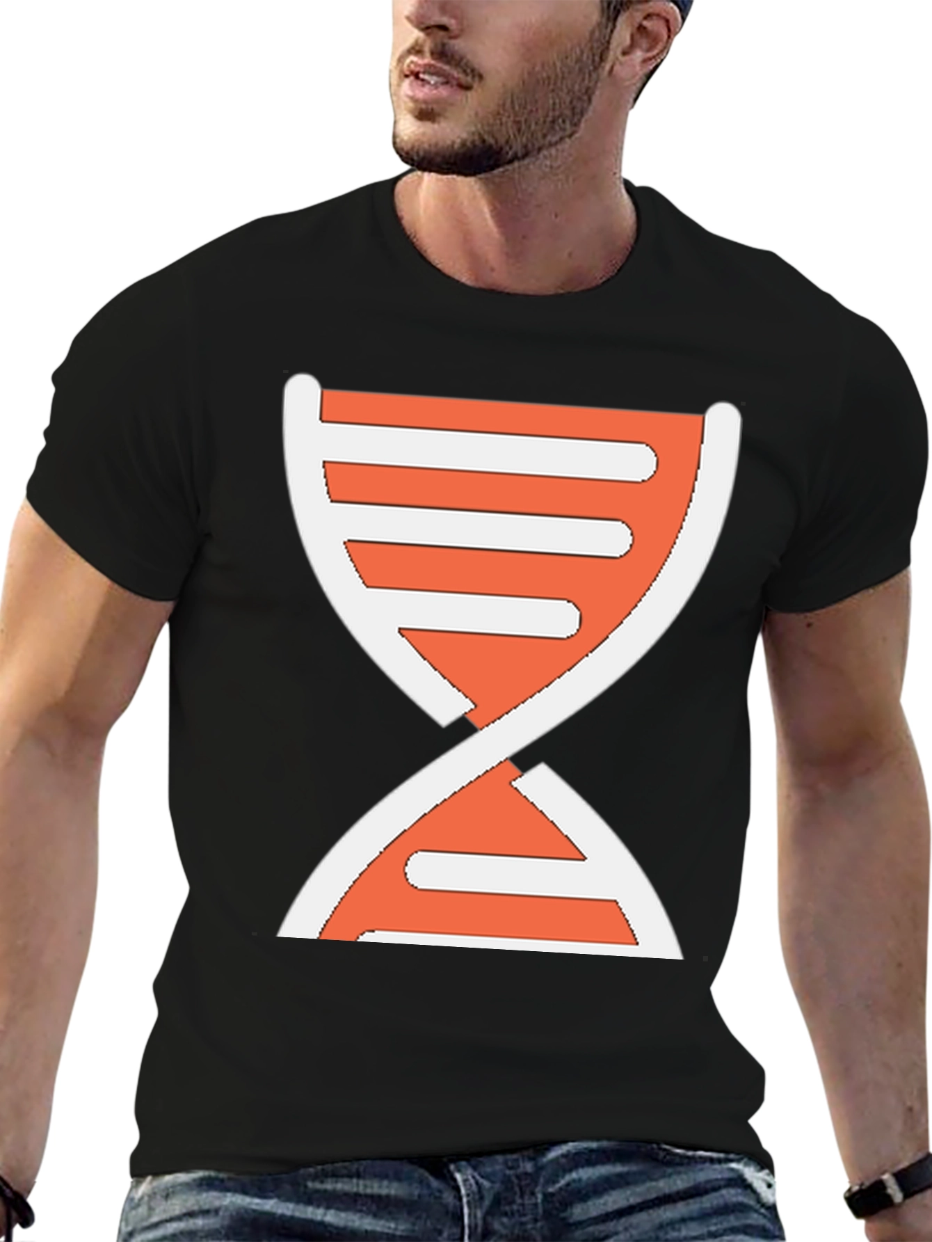 DNA Graphic Print T-Shirt - Casual Wear