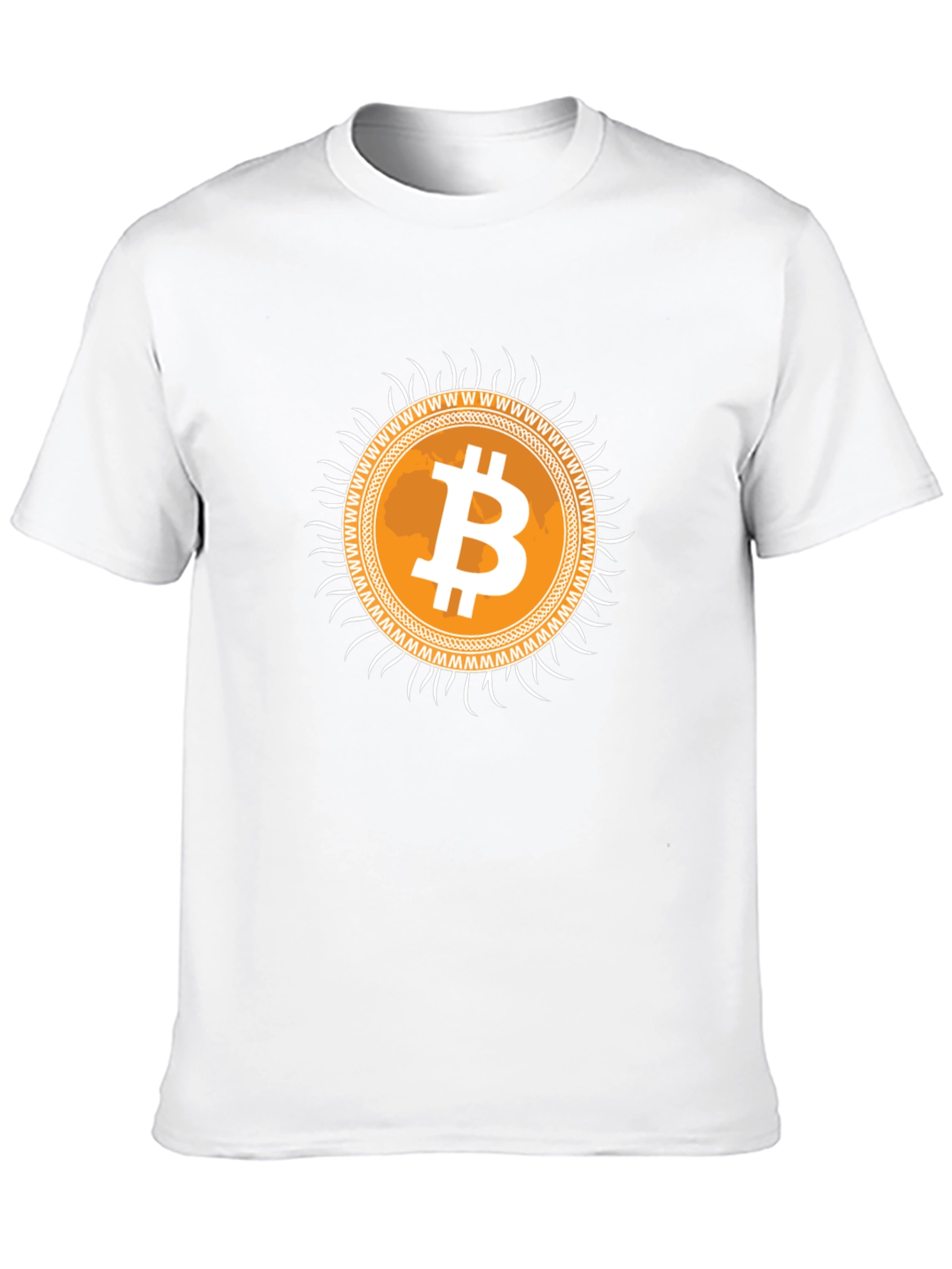 Bitcoin Sunburst Graphic Tee - Crypto Currency T-Shirt