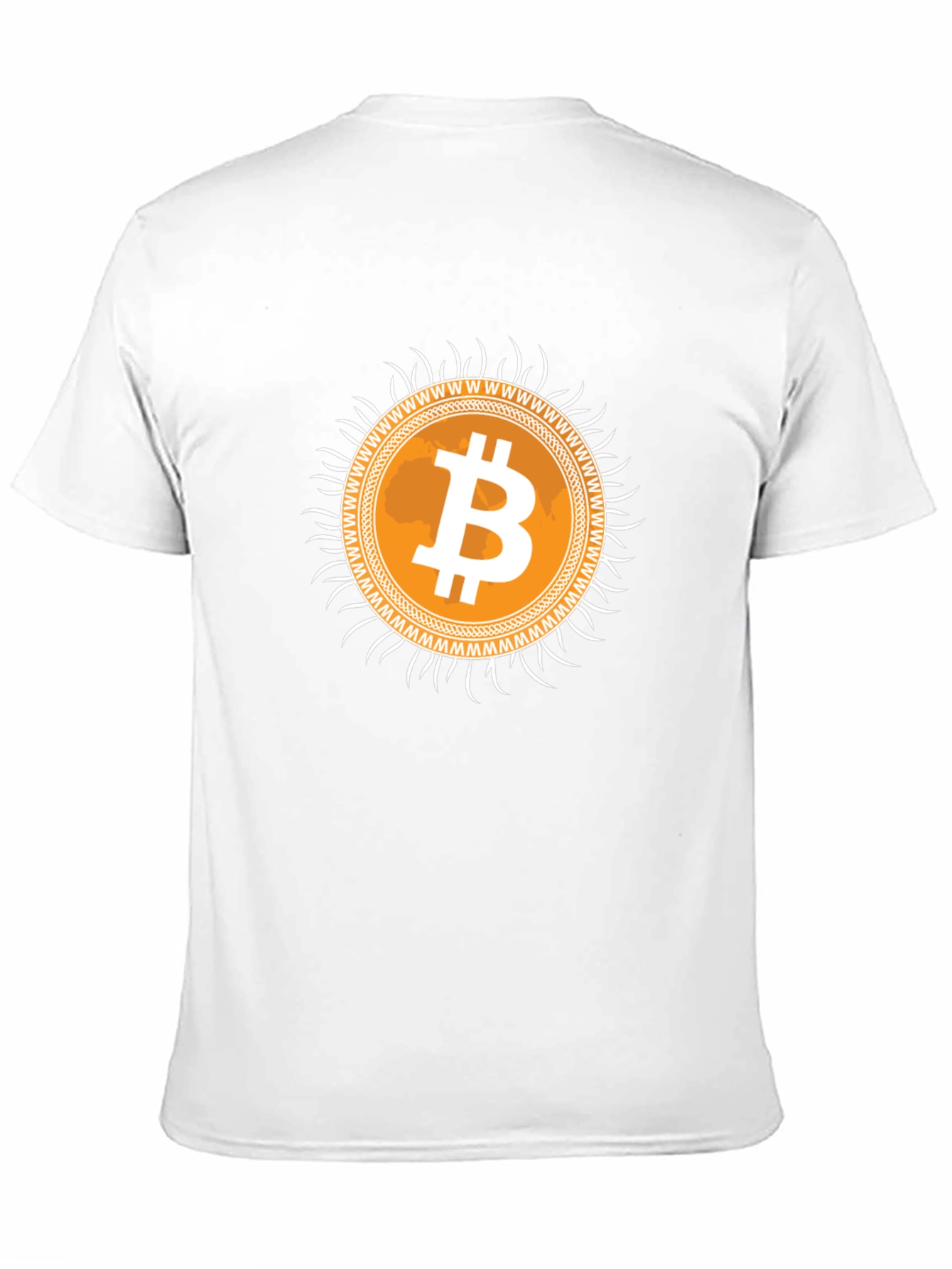 Bitcoin Sunburst Graphic Tee - Crypto Currency T-Shirt