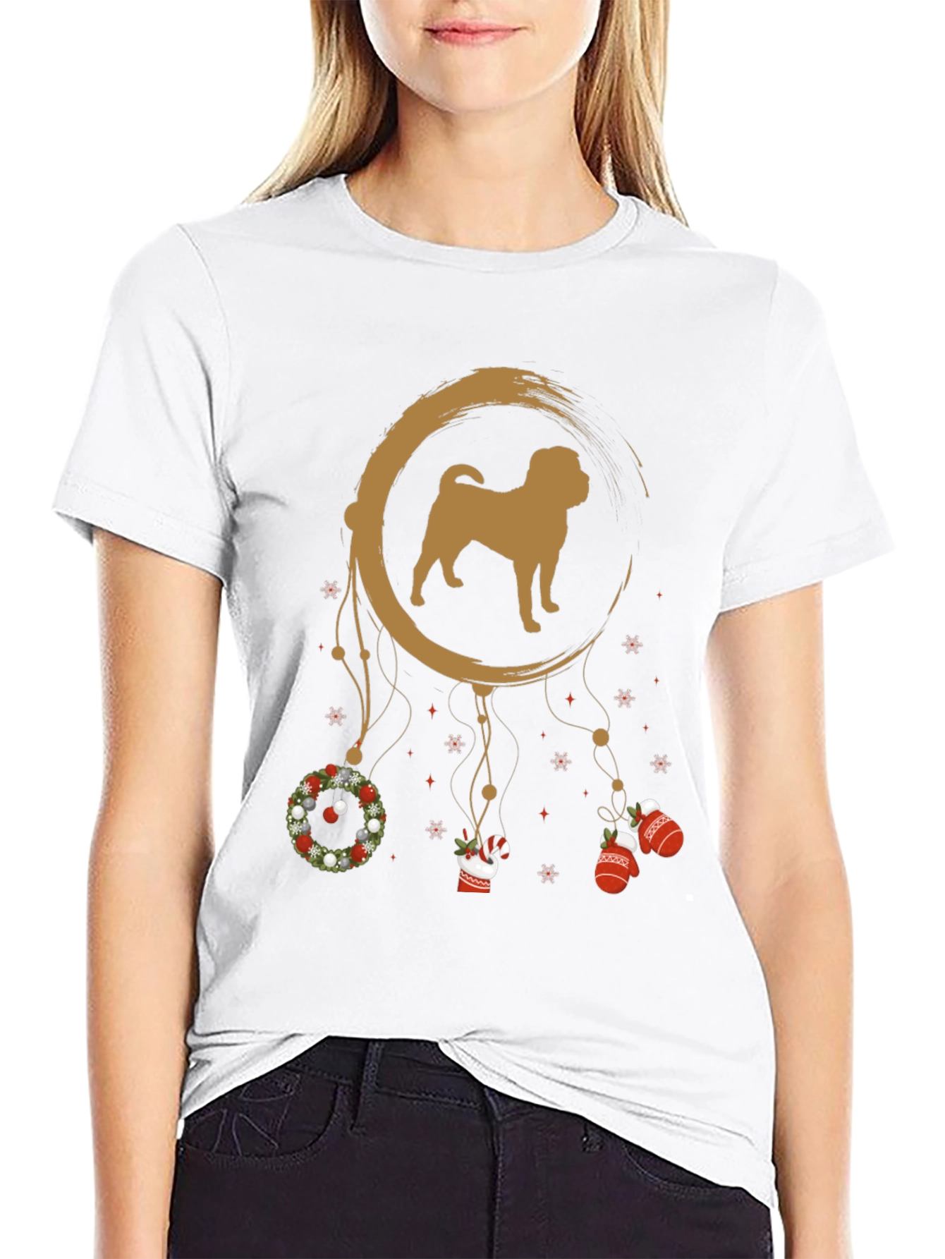 Christmas Dog Dreamcatcher T-Shirt