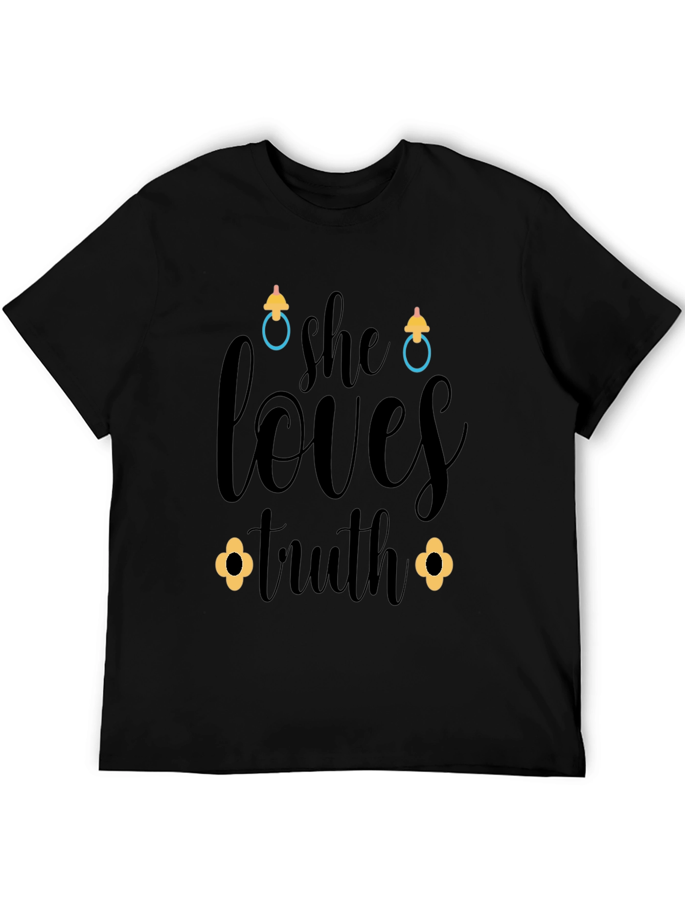 She Loves Truth Black Graphic Tee