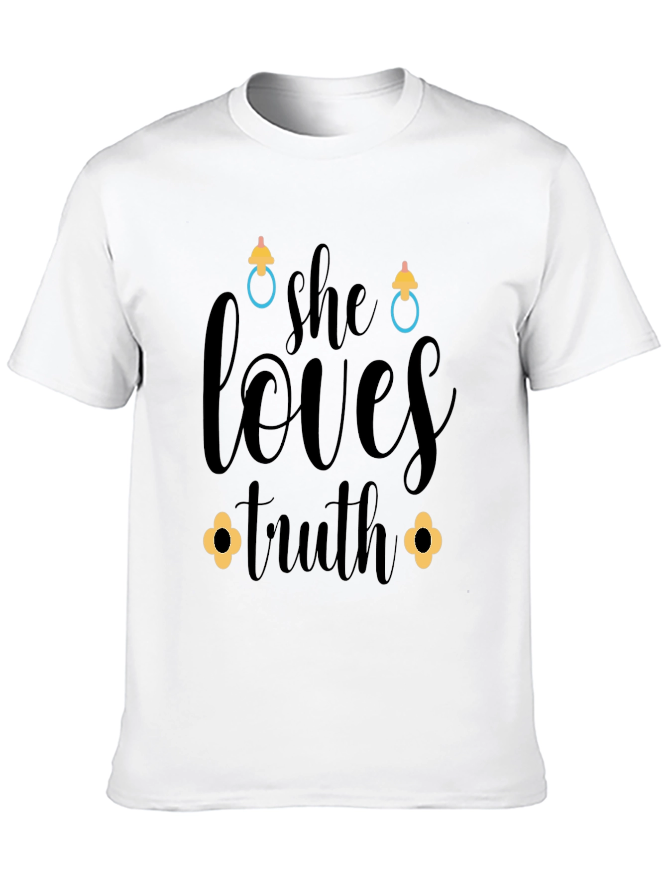 She Loves Truth Black Graphic Tee
