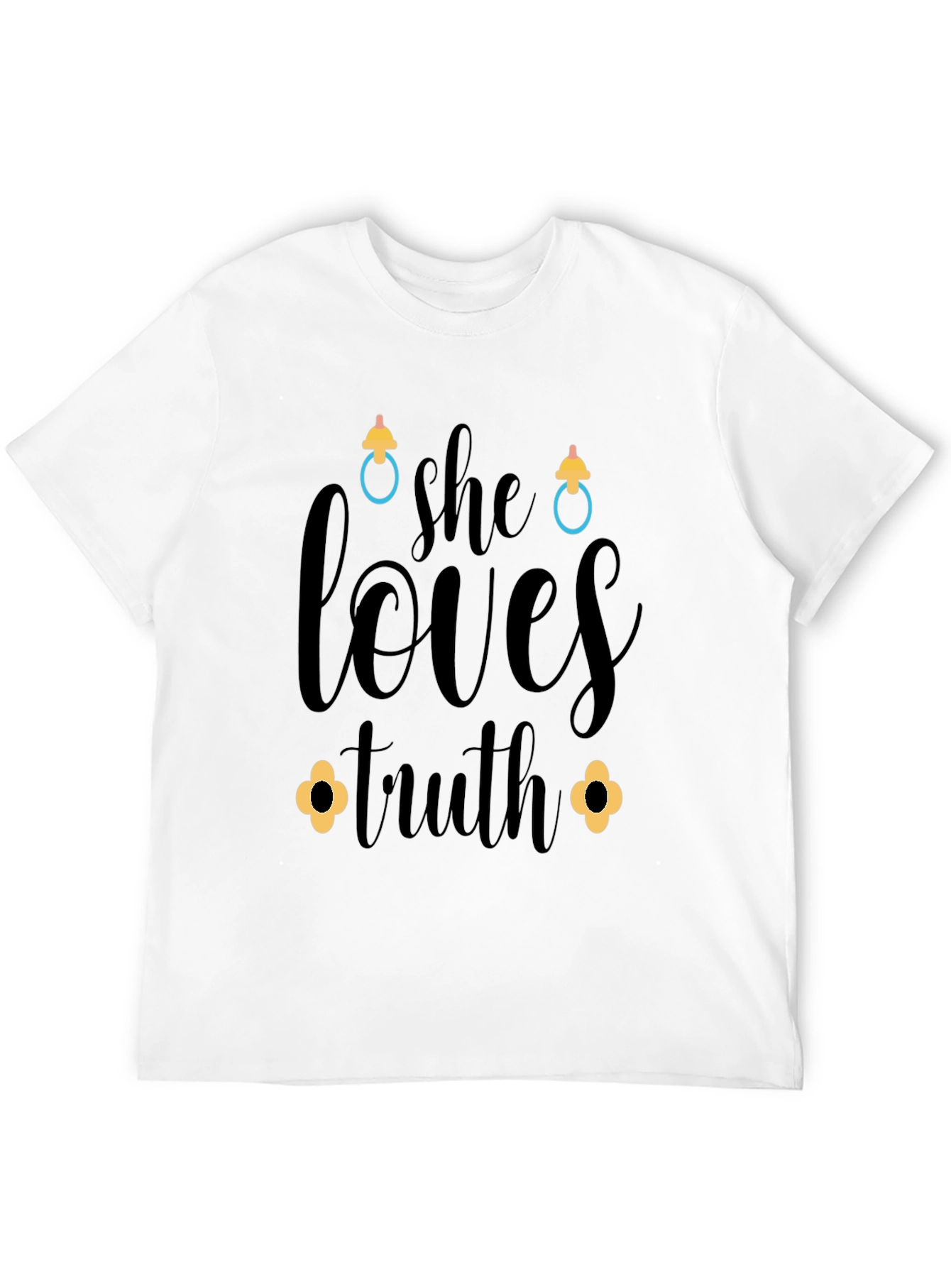 She Loves Truth Black Graphic Tee