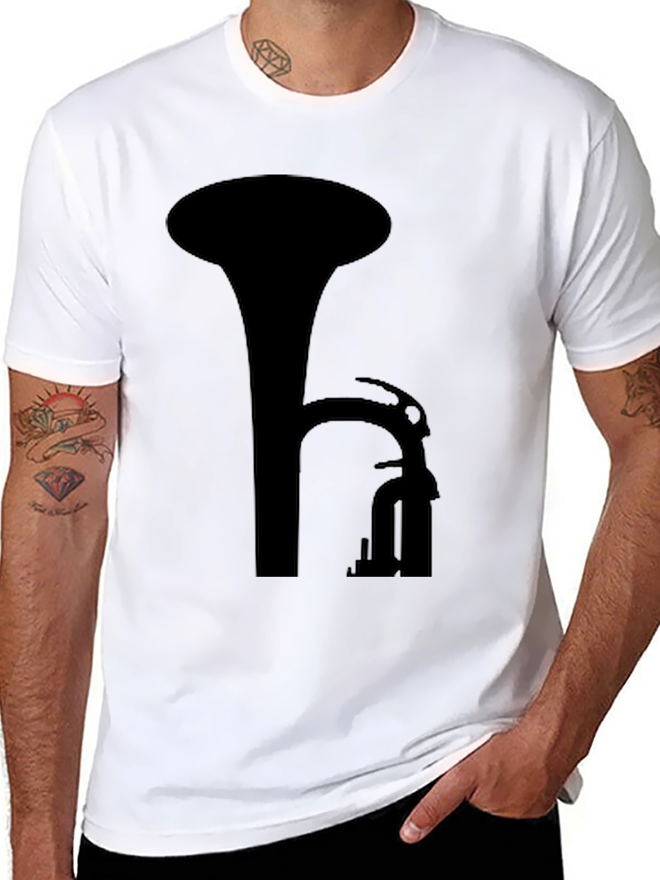 Music Instrument Silhouette T-Shirt