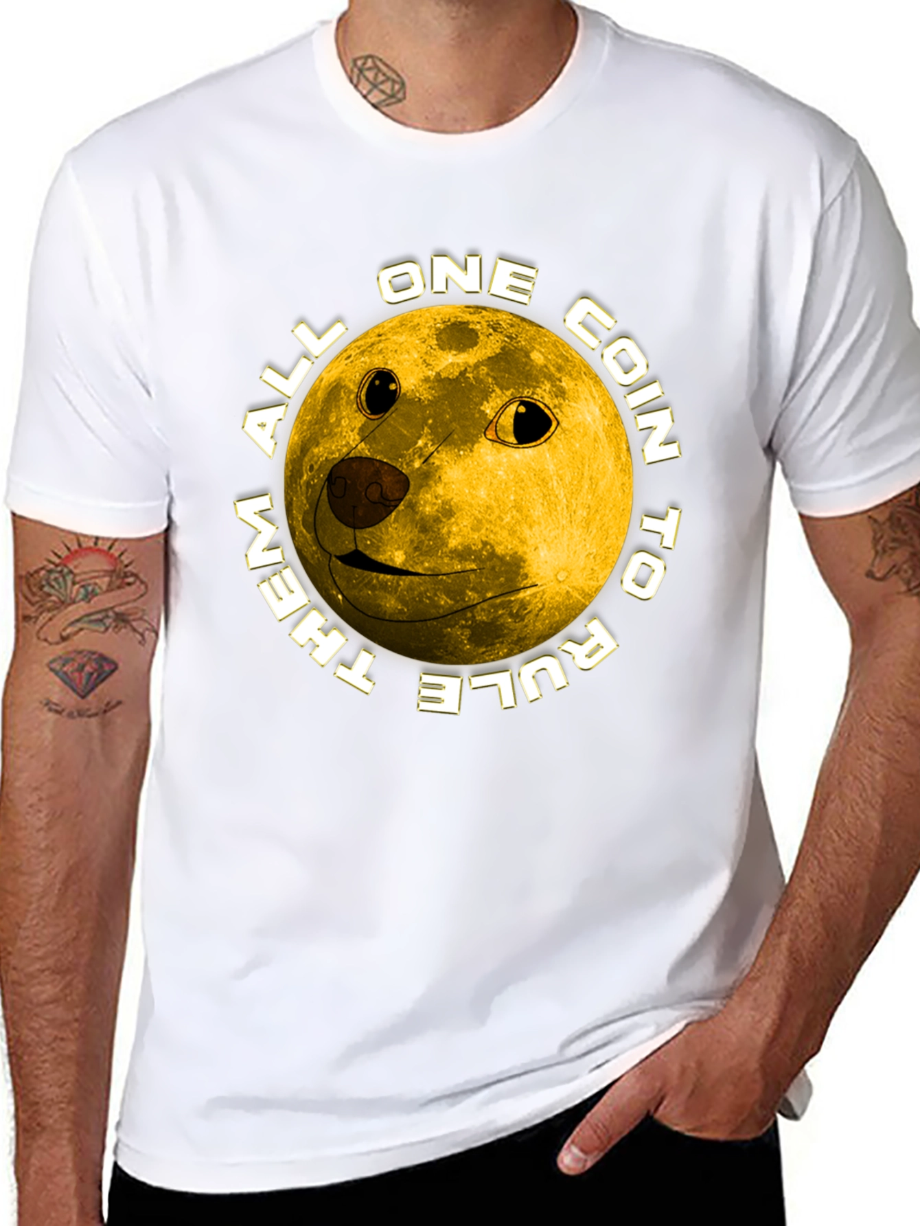 Doge Moon All Coin T-Shirt