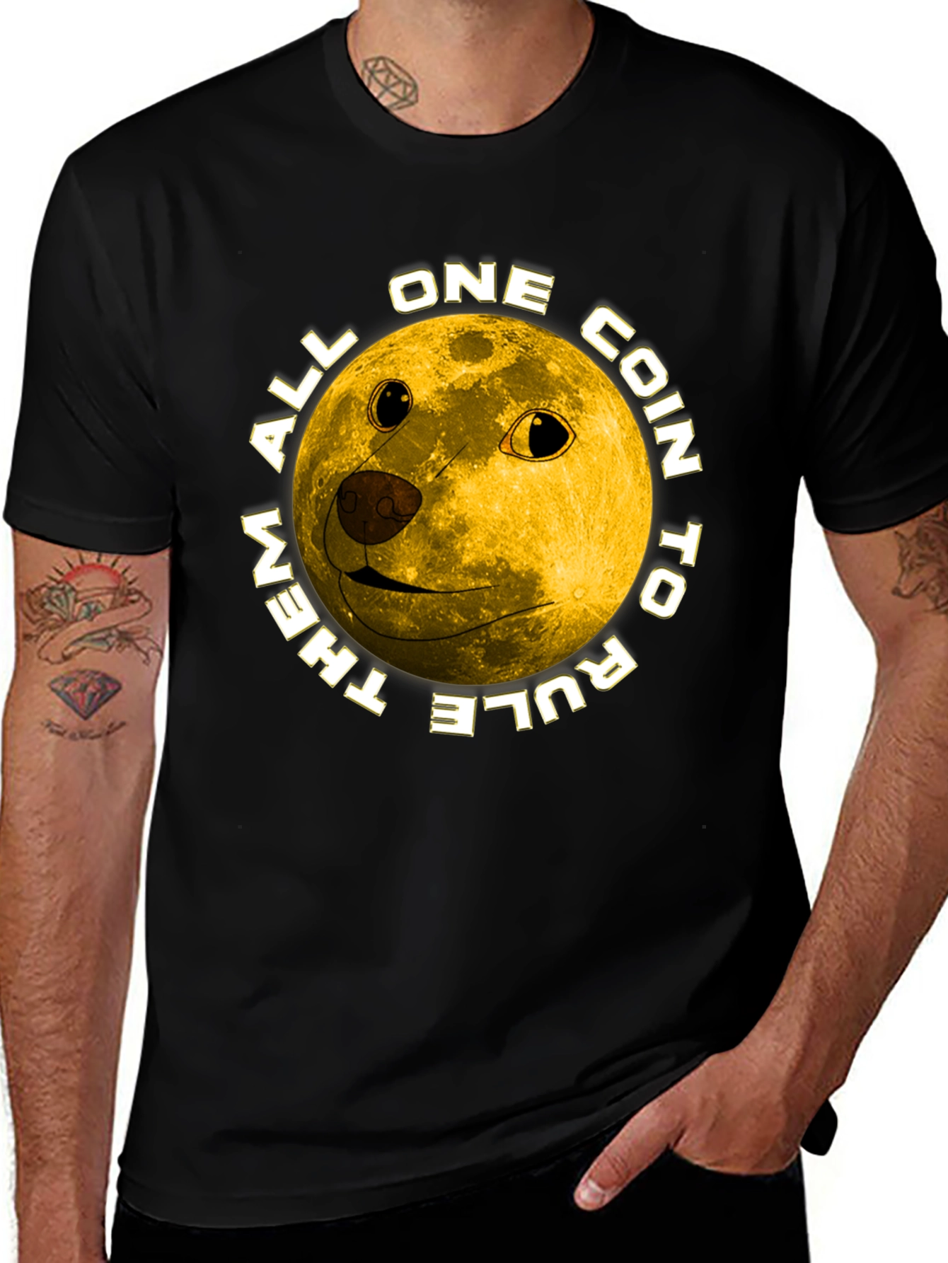 Doge Moon All Coin T-Shirt