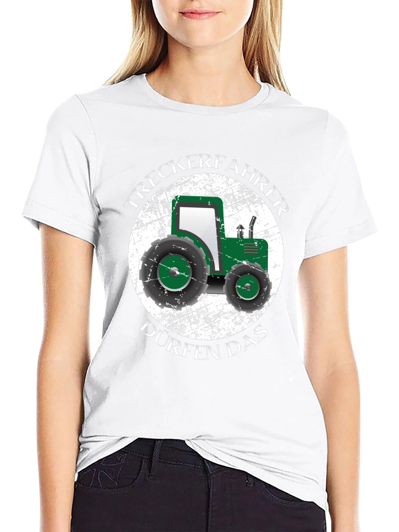 Tractor Driver Black T-Shirt