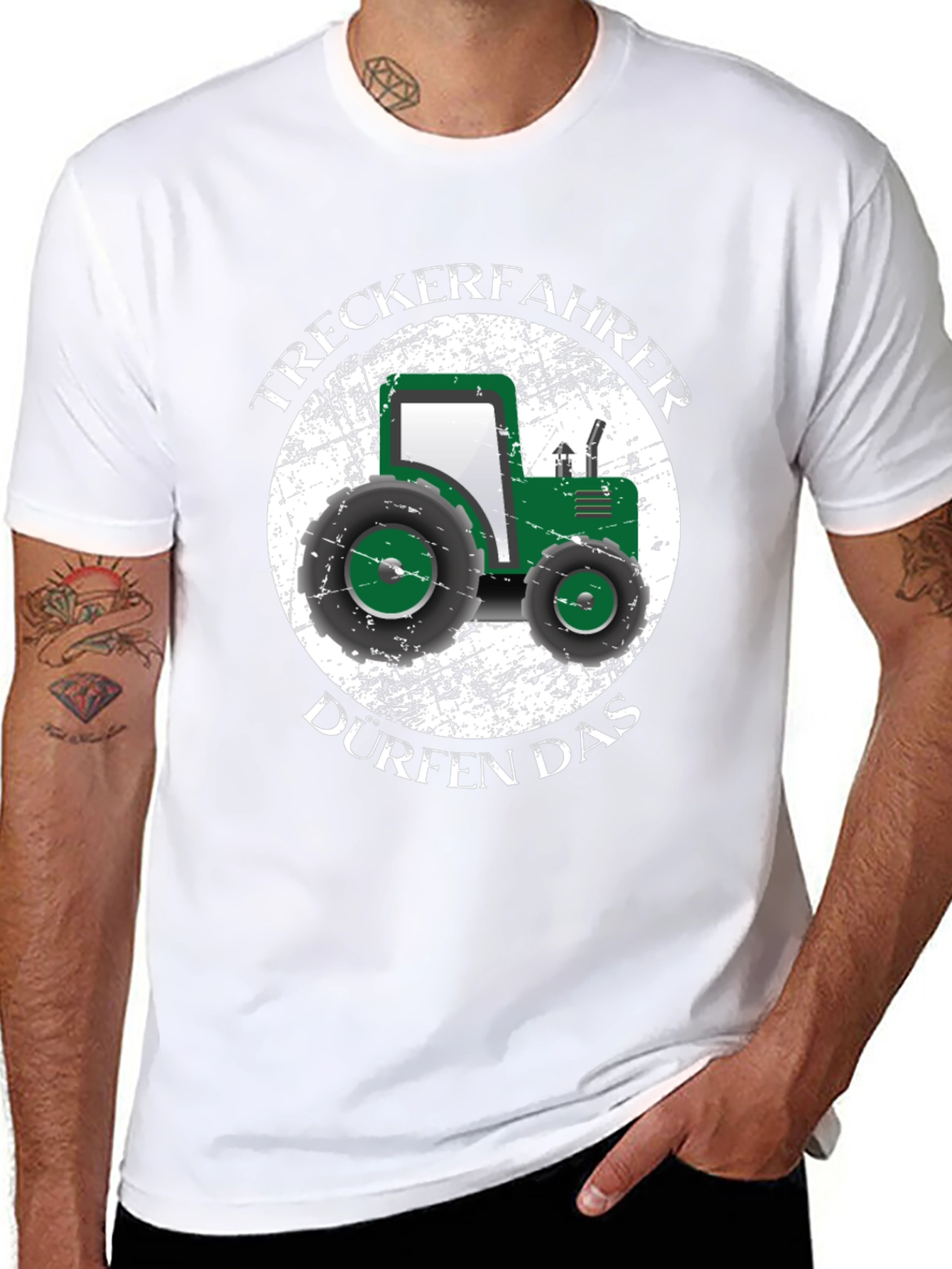 Tractor Driver Black T-Shirt