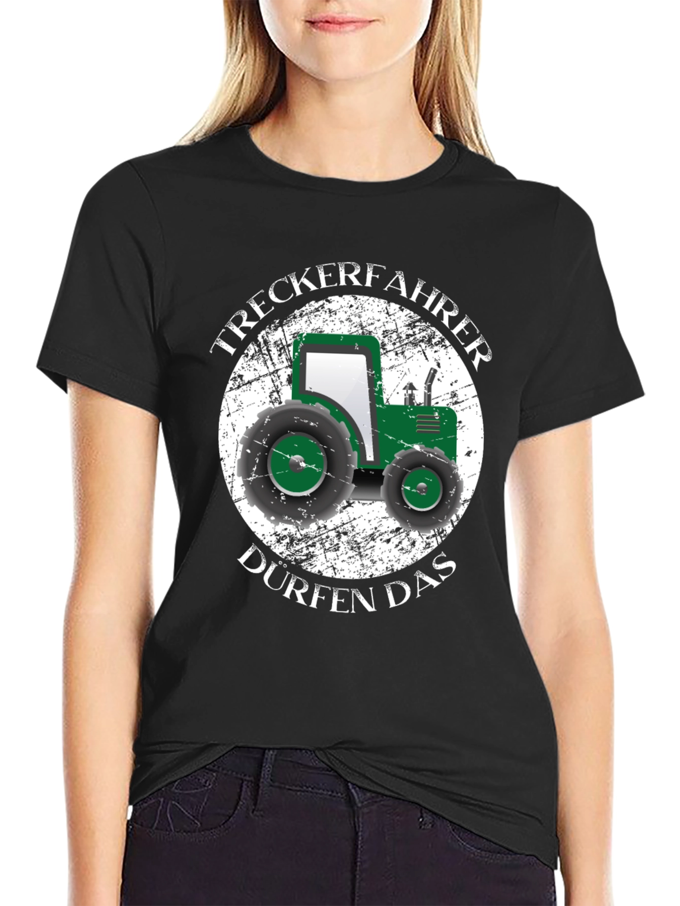 Tractor Driver Black T-Shirt