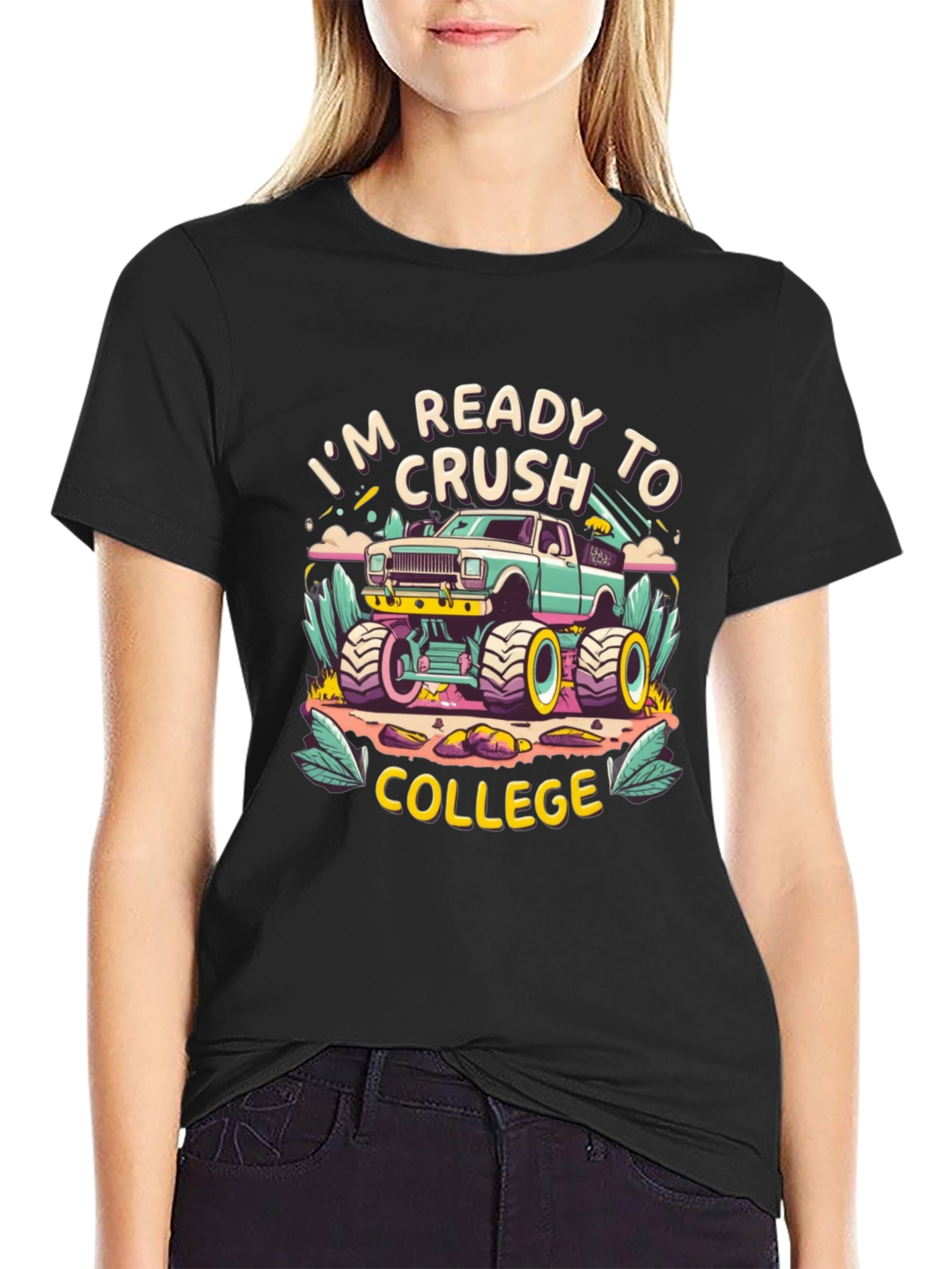 Ready to Crush College Monster Truck T-Shirt