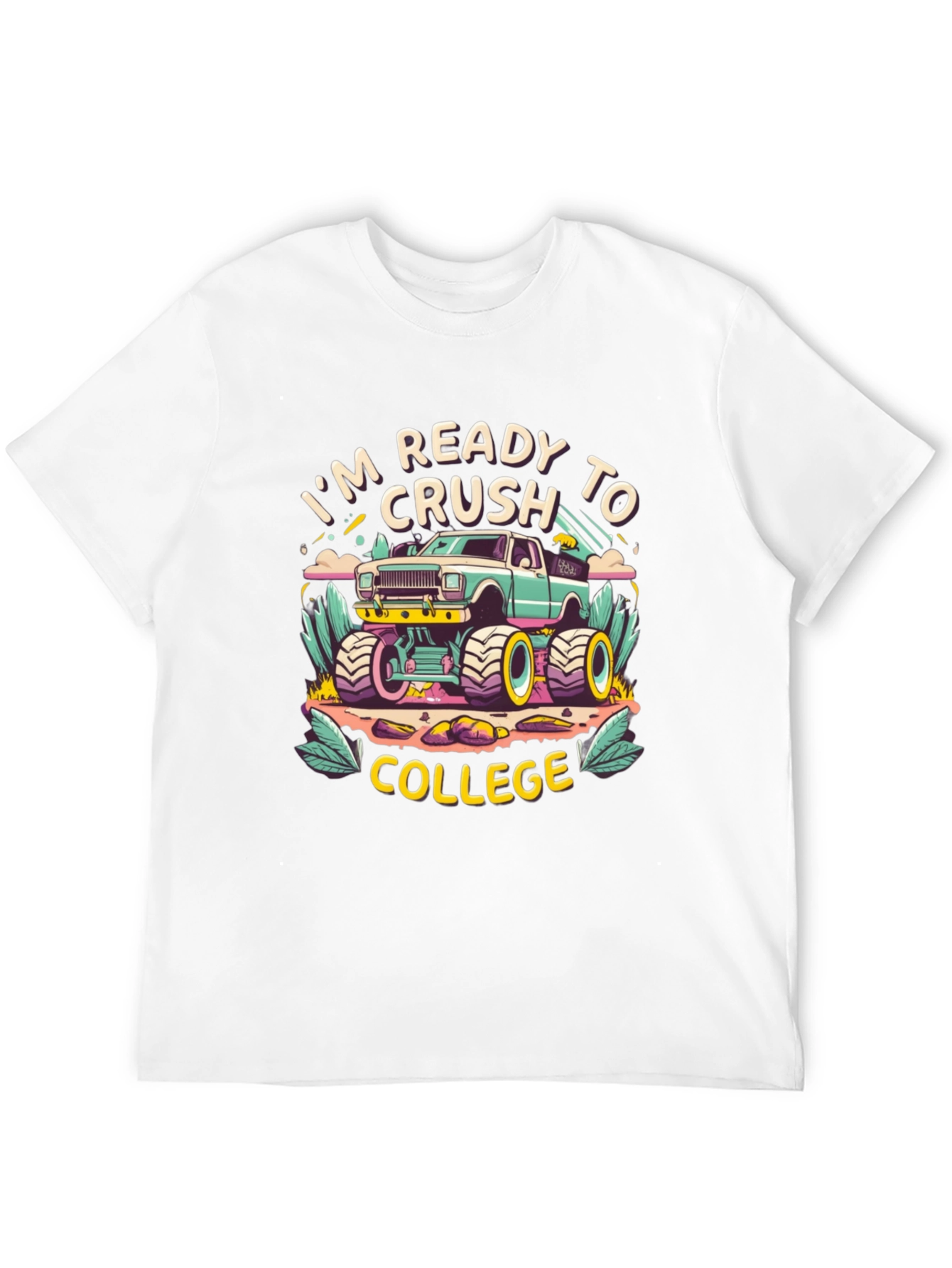 Ready to Crush College Monster Truck T-Shirt