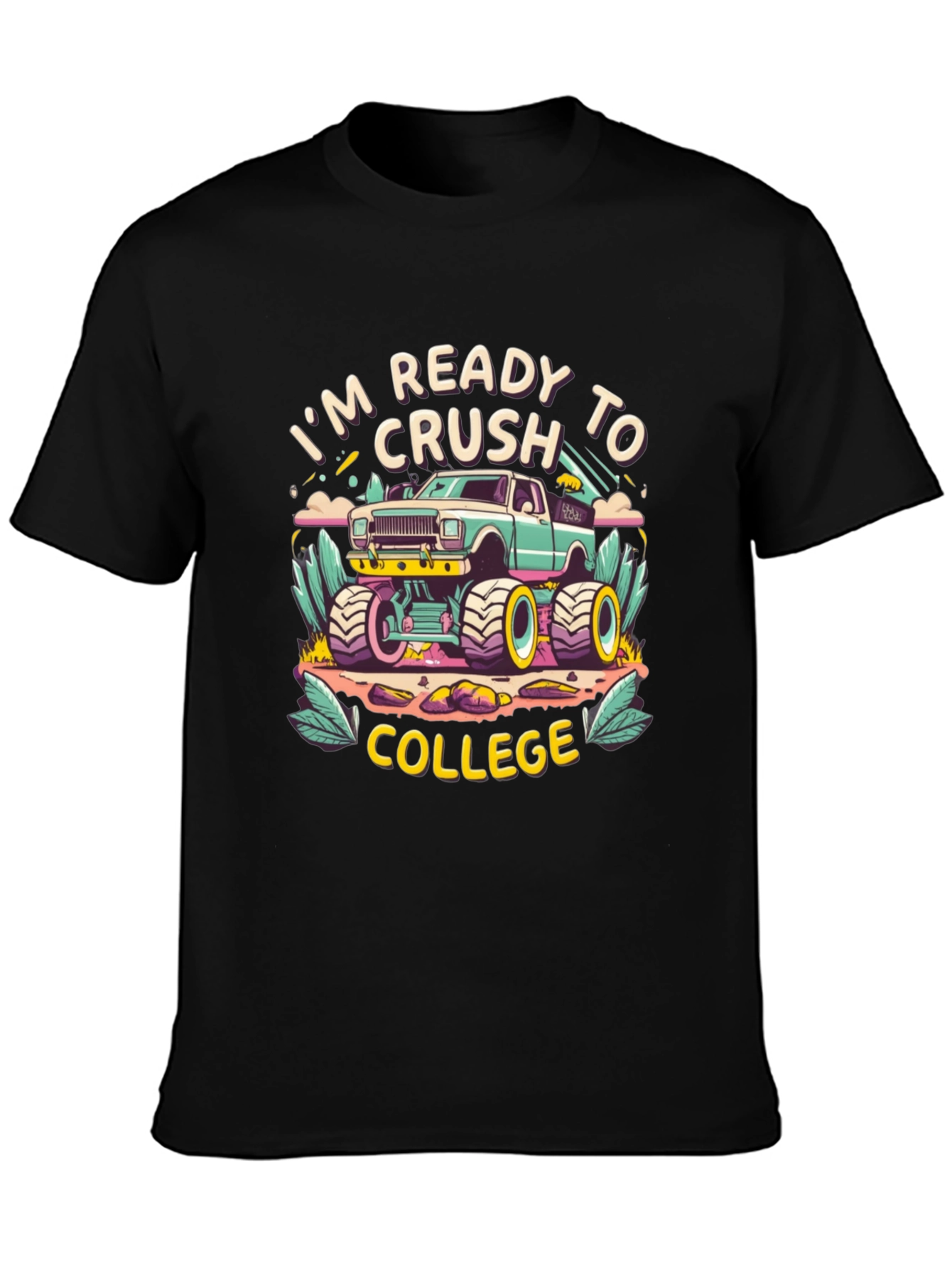 Ready to Crush College Monster Truck T-Shirt