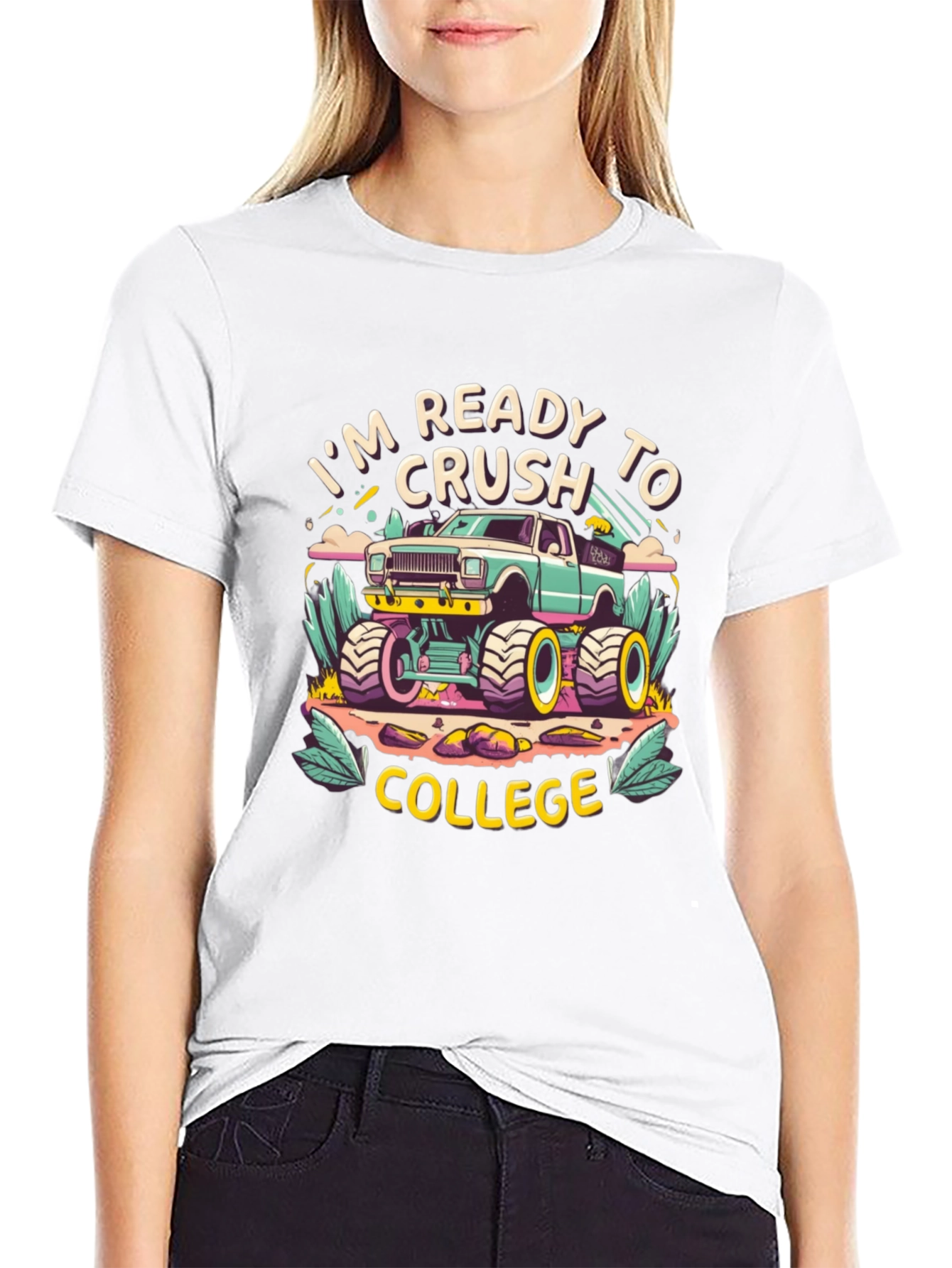 Ready to Crush College Monster Truck T-Shirt