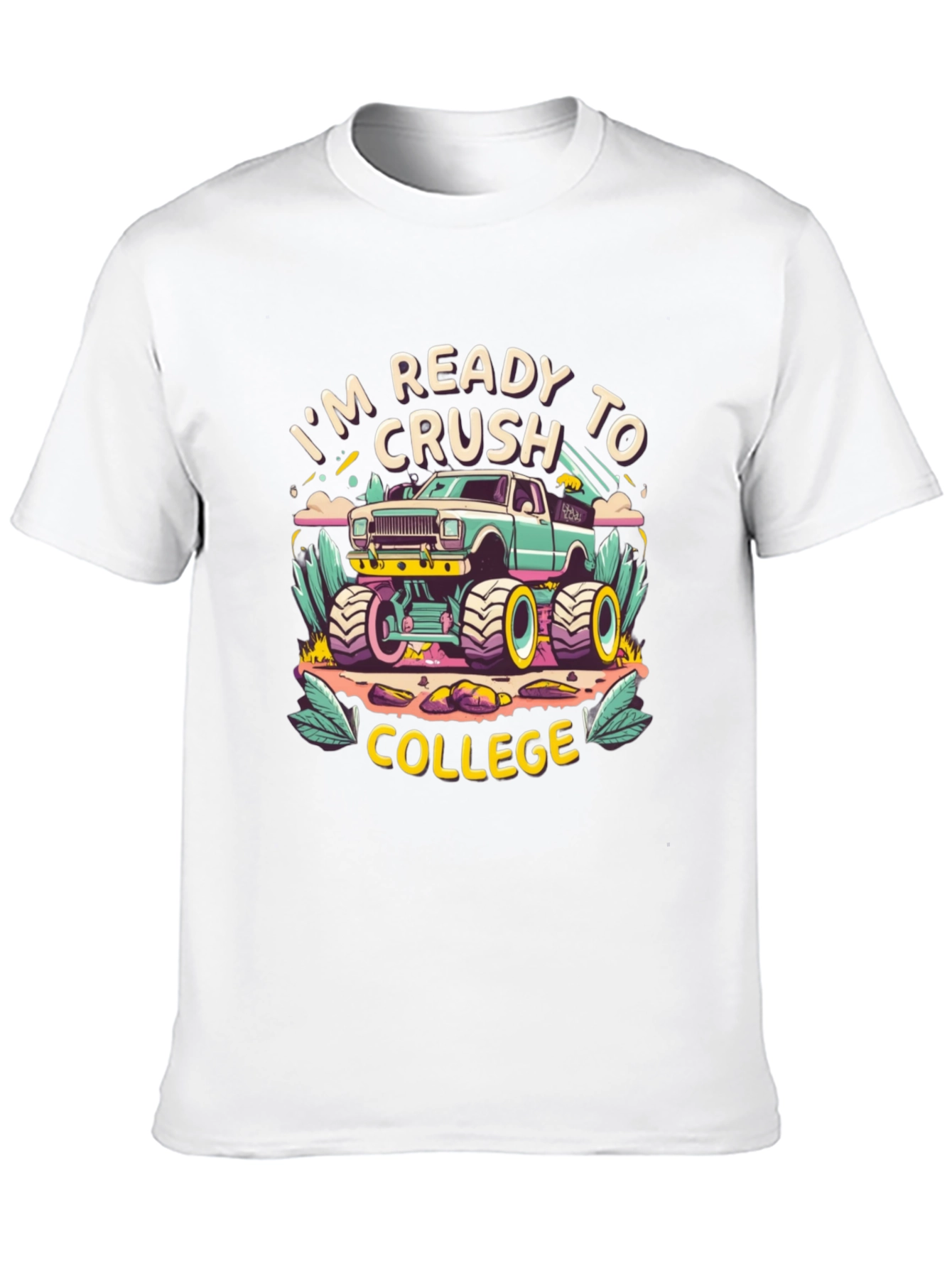 Ready to Crush College Monster Truck T-Shirt