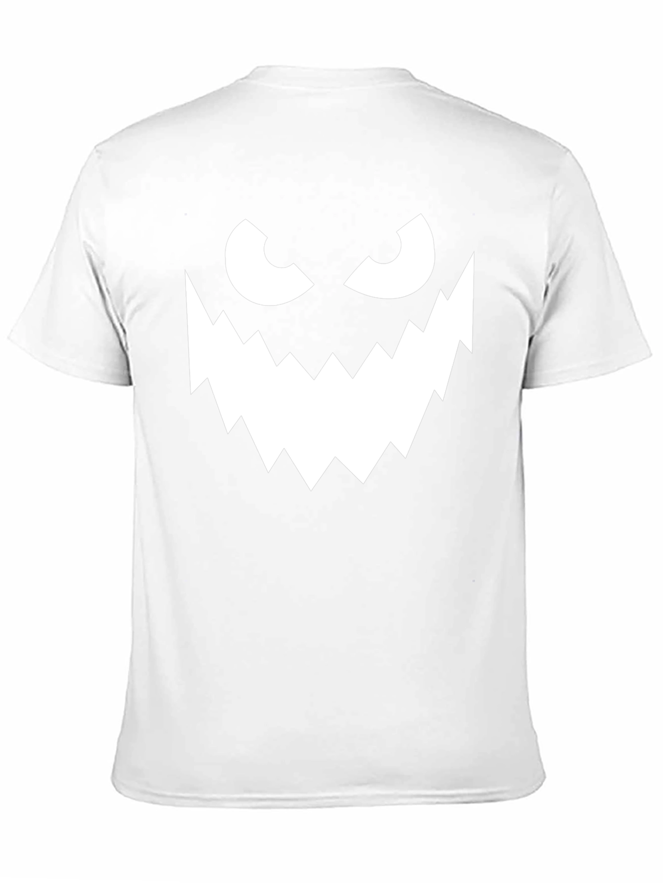 Spooky Monster Face Graphic Tee - Halloween Shirt