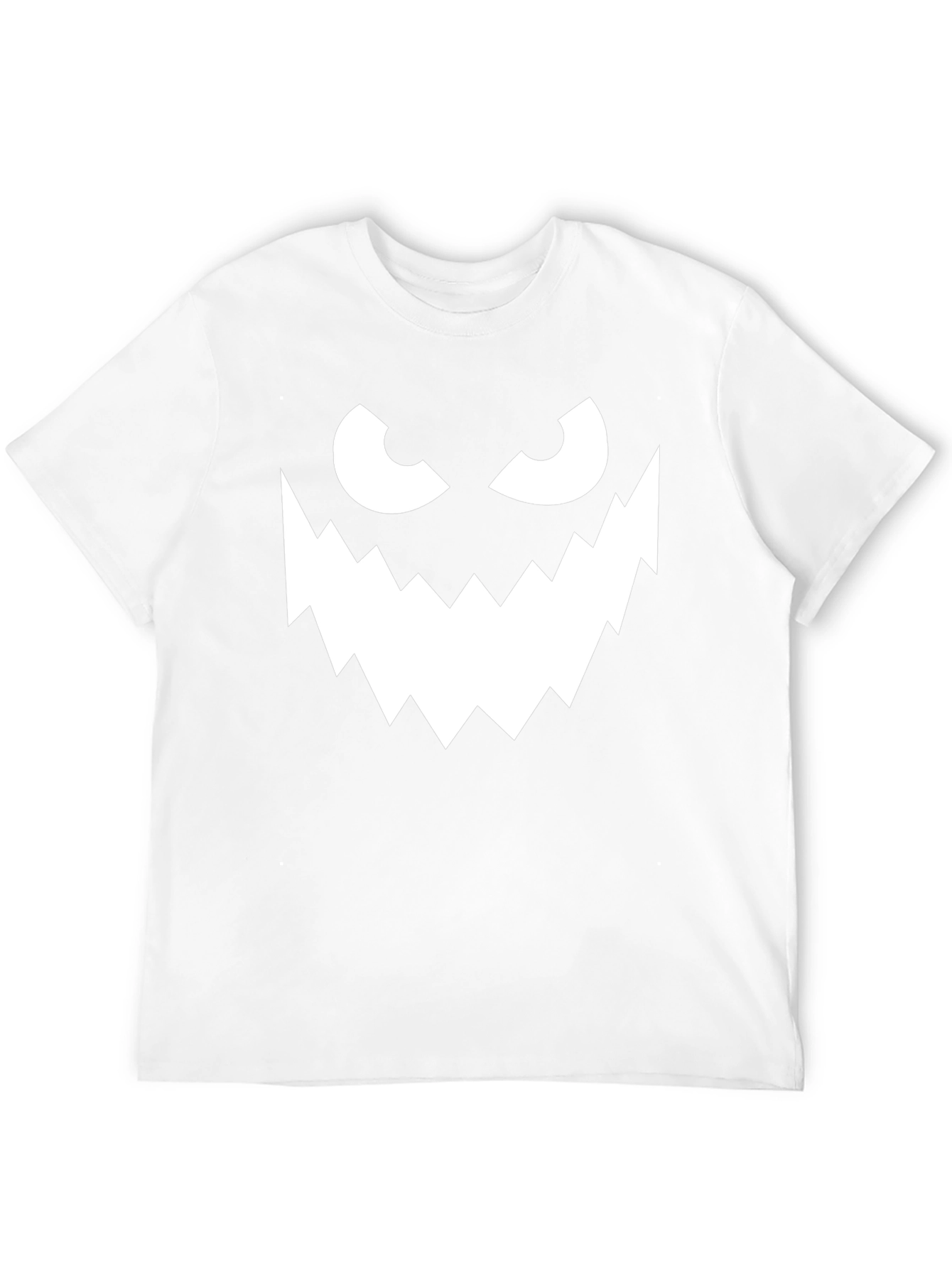 Spooky Monster Face Graphic Tee - Halloween Shirt