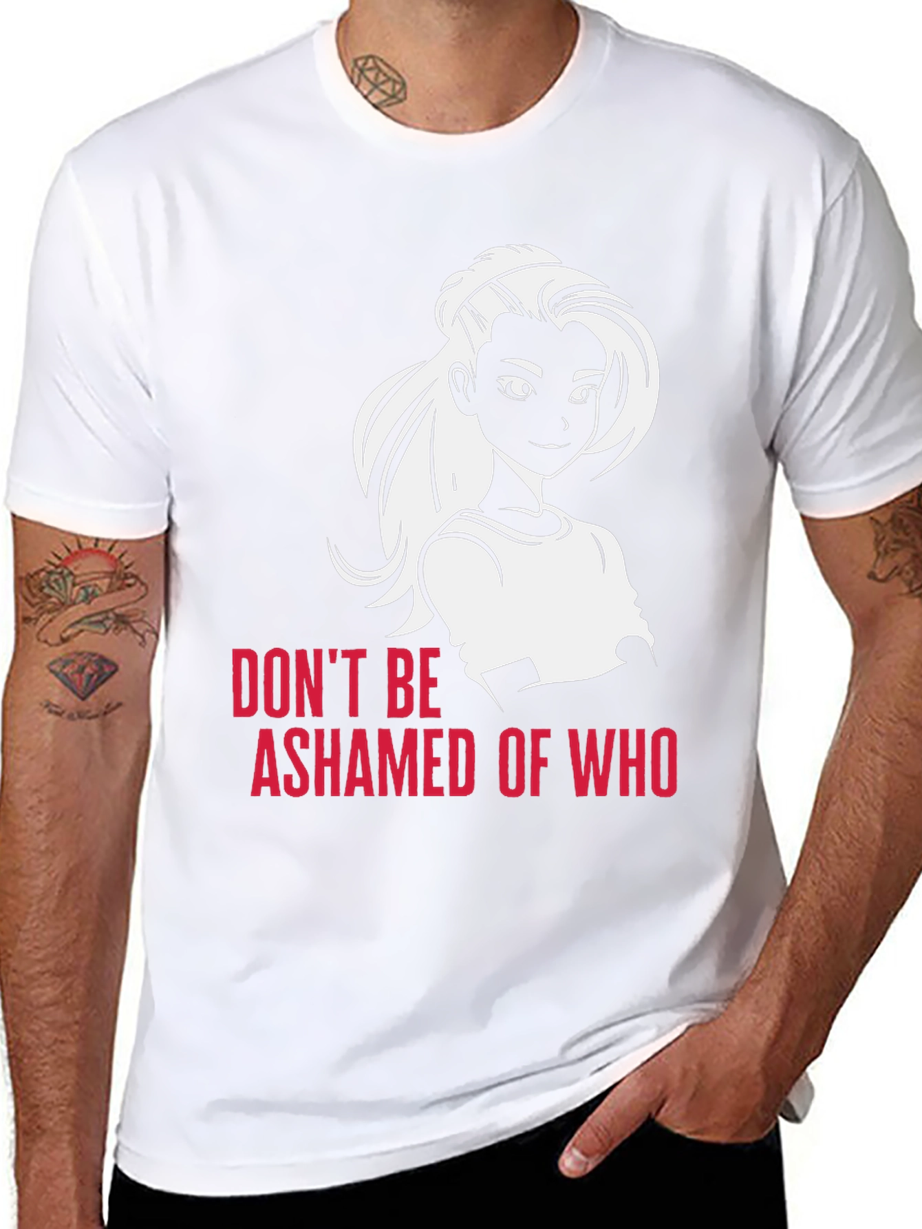 Empowering Graphic Tee: Dont Be Ashamed T-Shirt