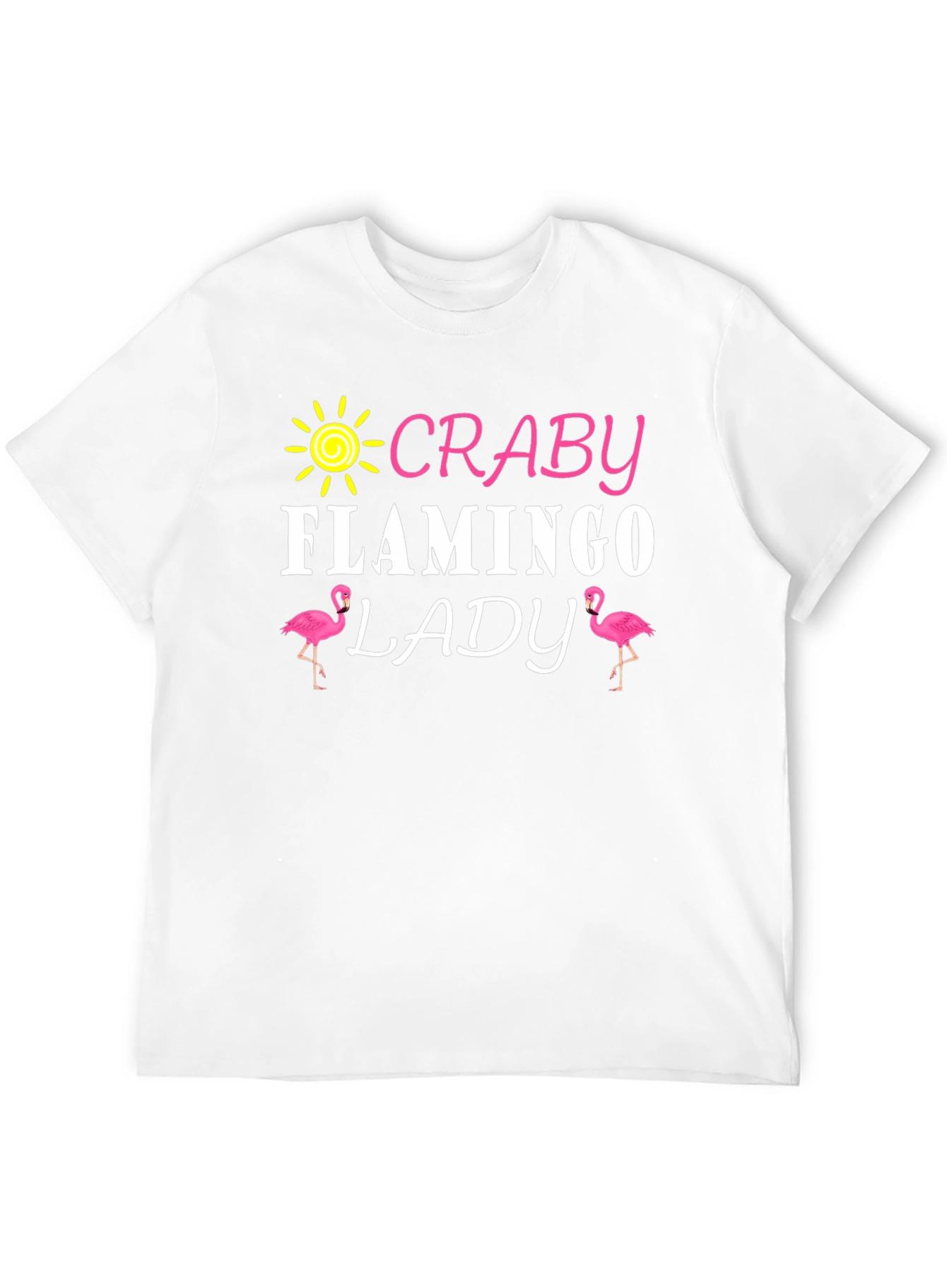 Craby Flamingo Lady Graphic T-Shirt