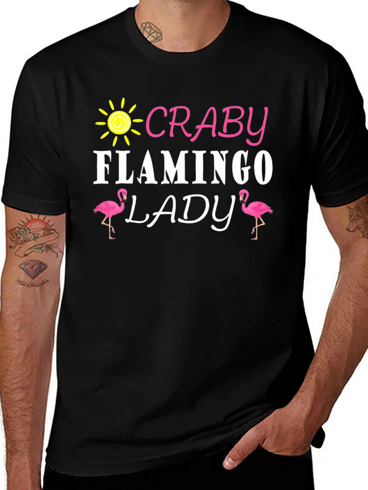 Craby Flamingo Lady Graphic T-Shirt