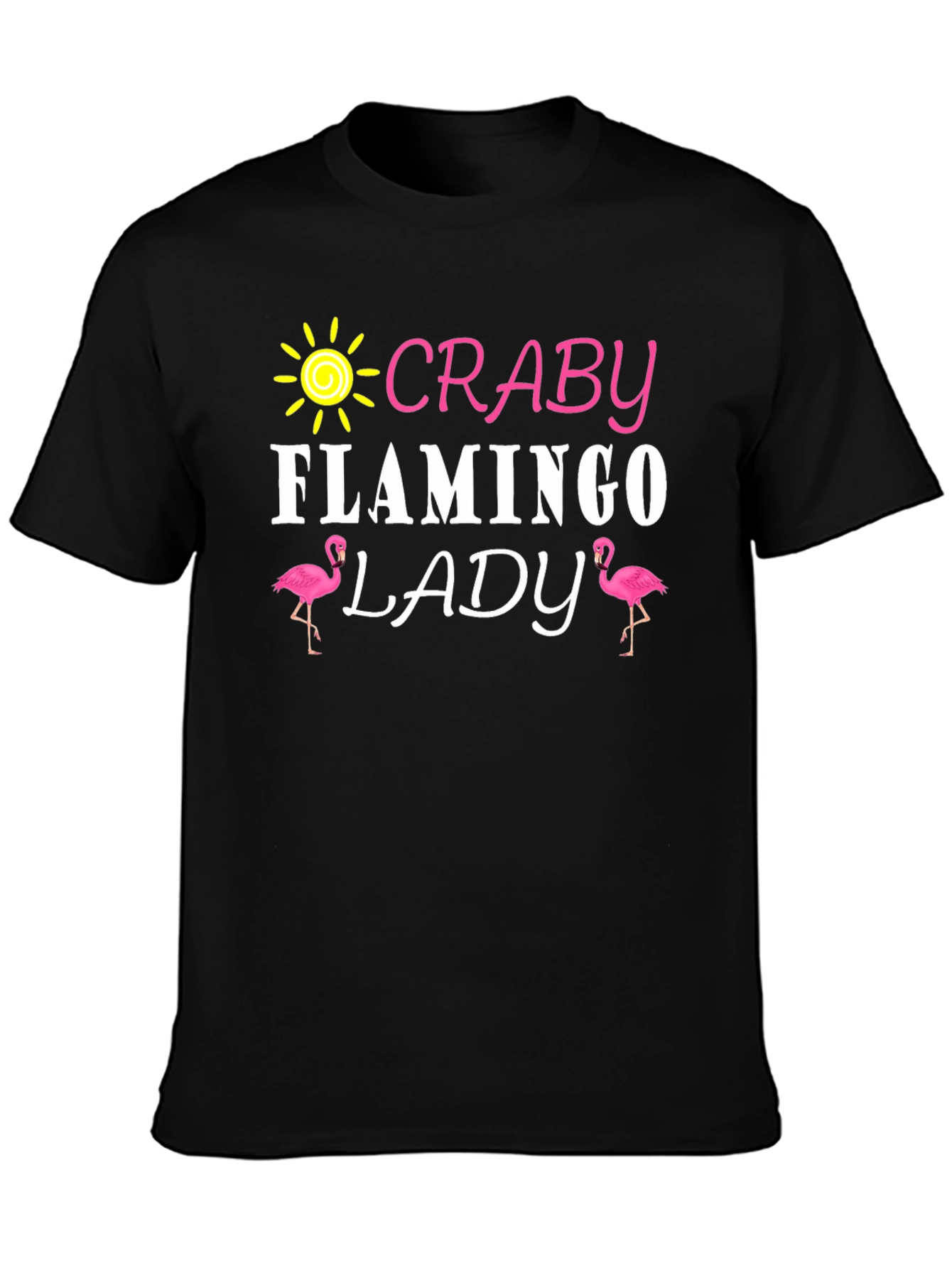 Craby Flamingo Lady Graphic T-Shirt