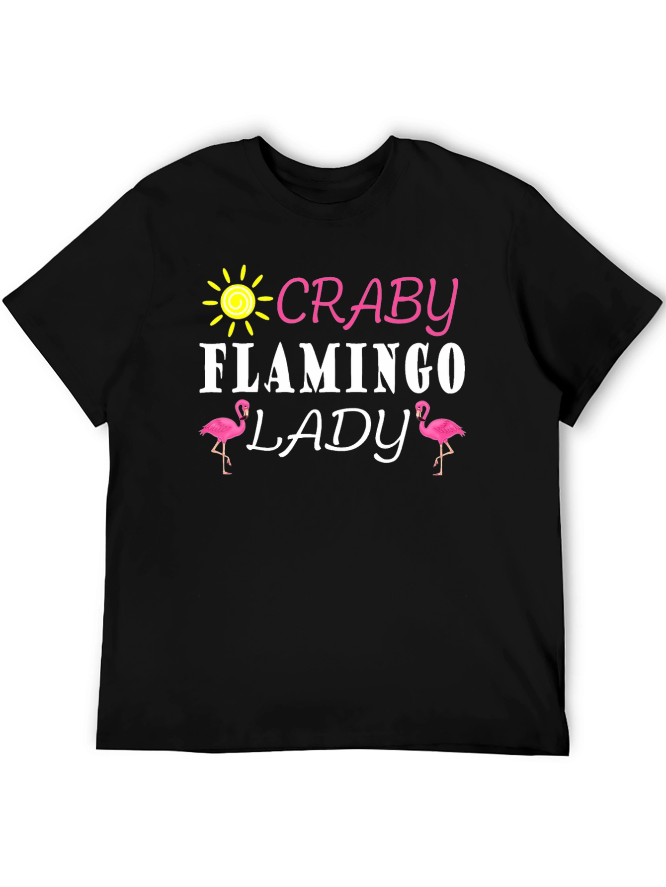 Craby Flamingo Lady Graphic T-Shirt
