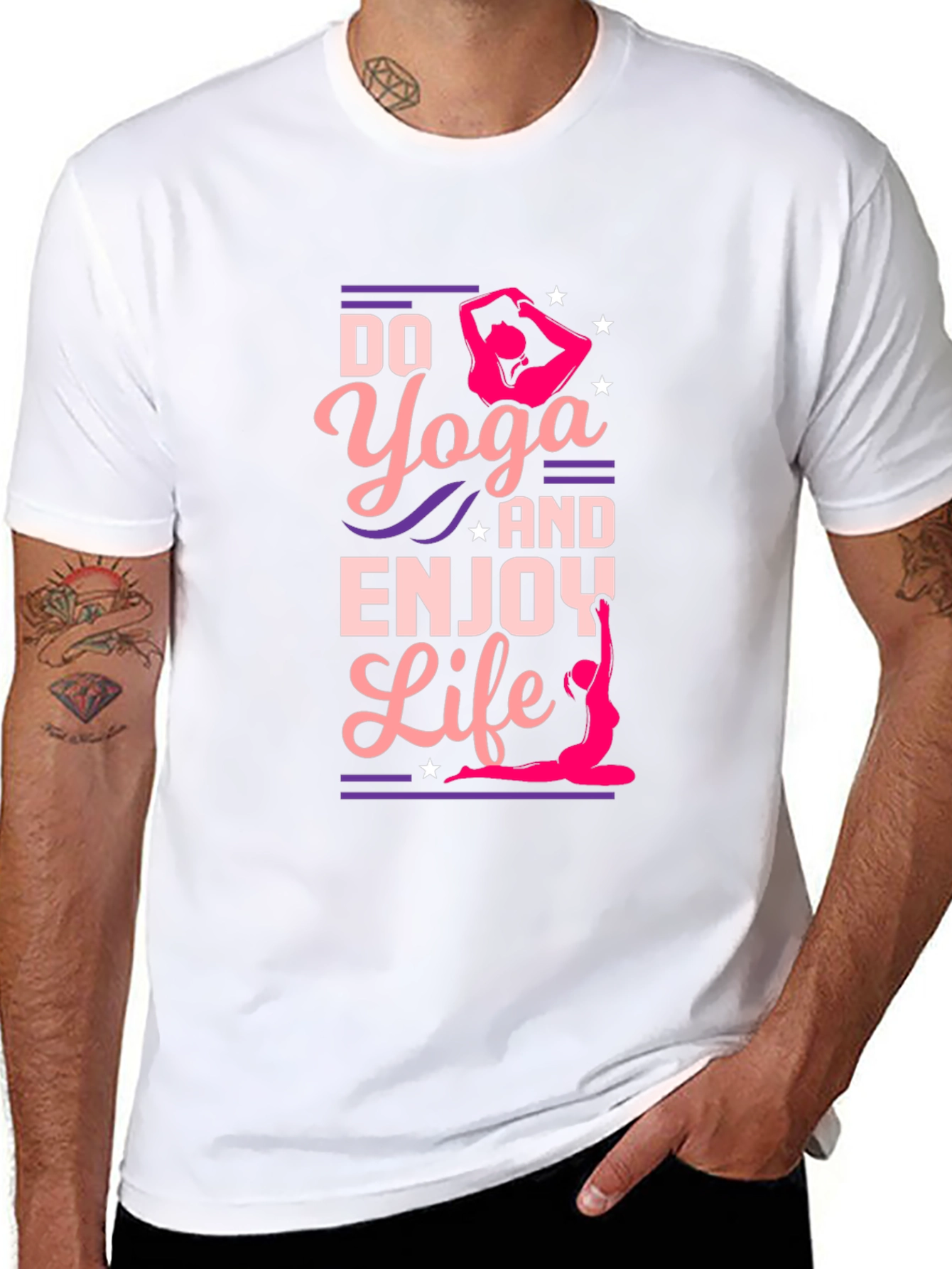 Yoga Life Black Graphic Tee