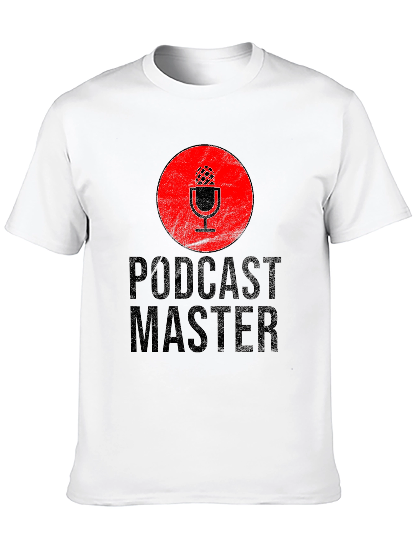 Podcast Master Black Graphic T-Shirt