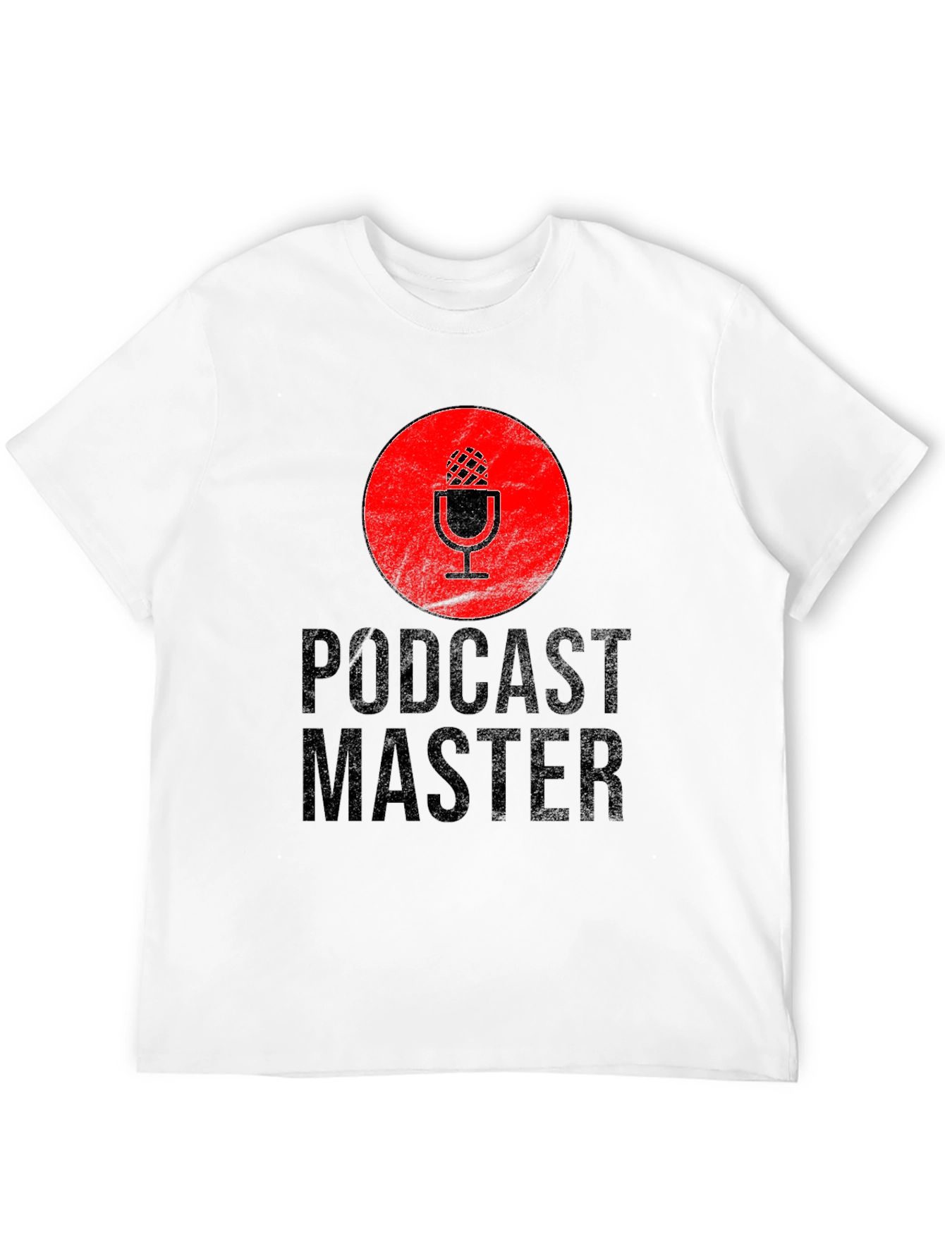 Podcast Master Black Graphic T-Shirt