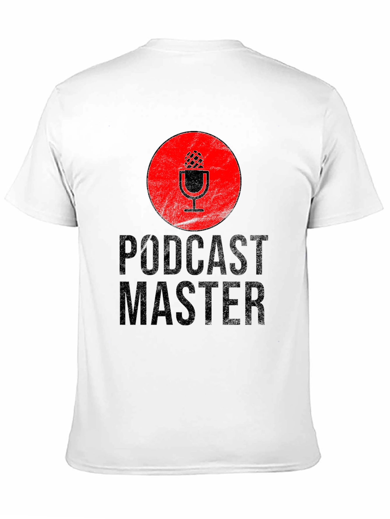 Podcast Master Black Graphic T-Shirt