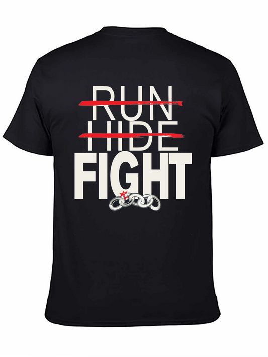 Run Hide Fight Graphic T-Shirt