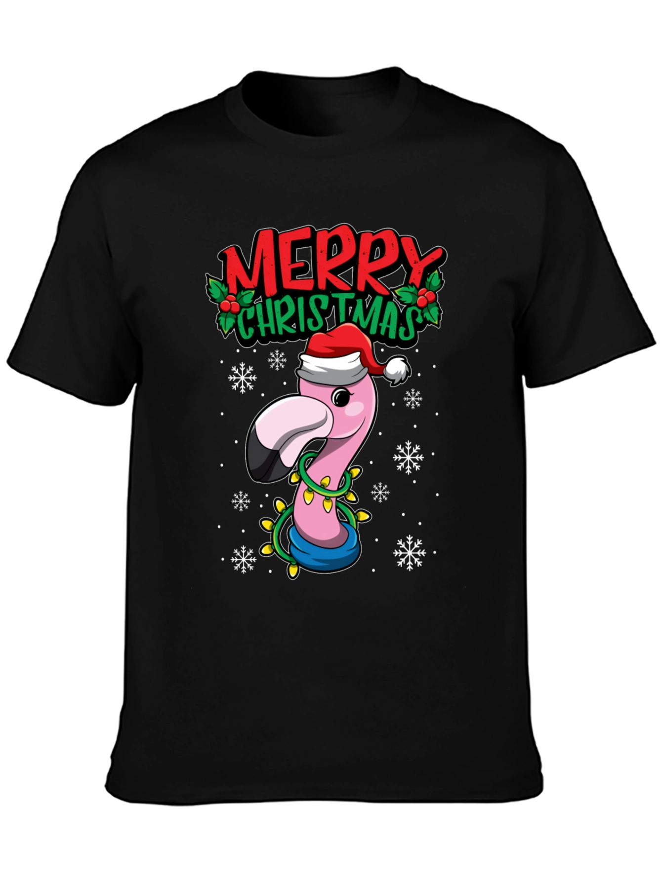 Christmas Flamingo T-Shirt: Festive Holiday Tee