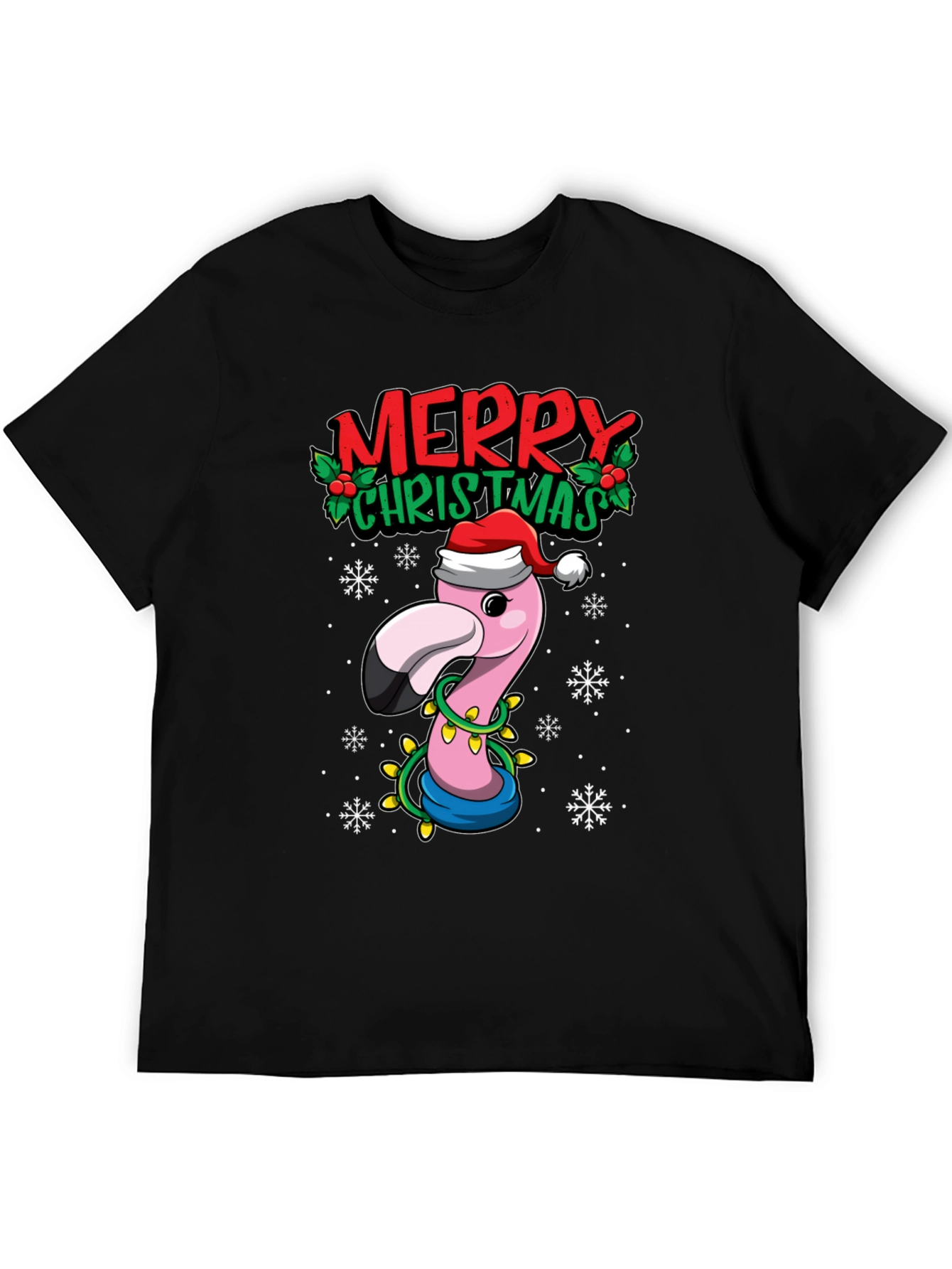 Christmas Flamingo T-Shirt: Festive Holiday Tee