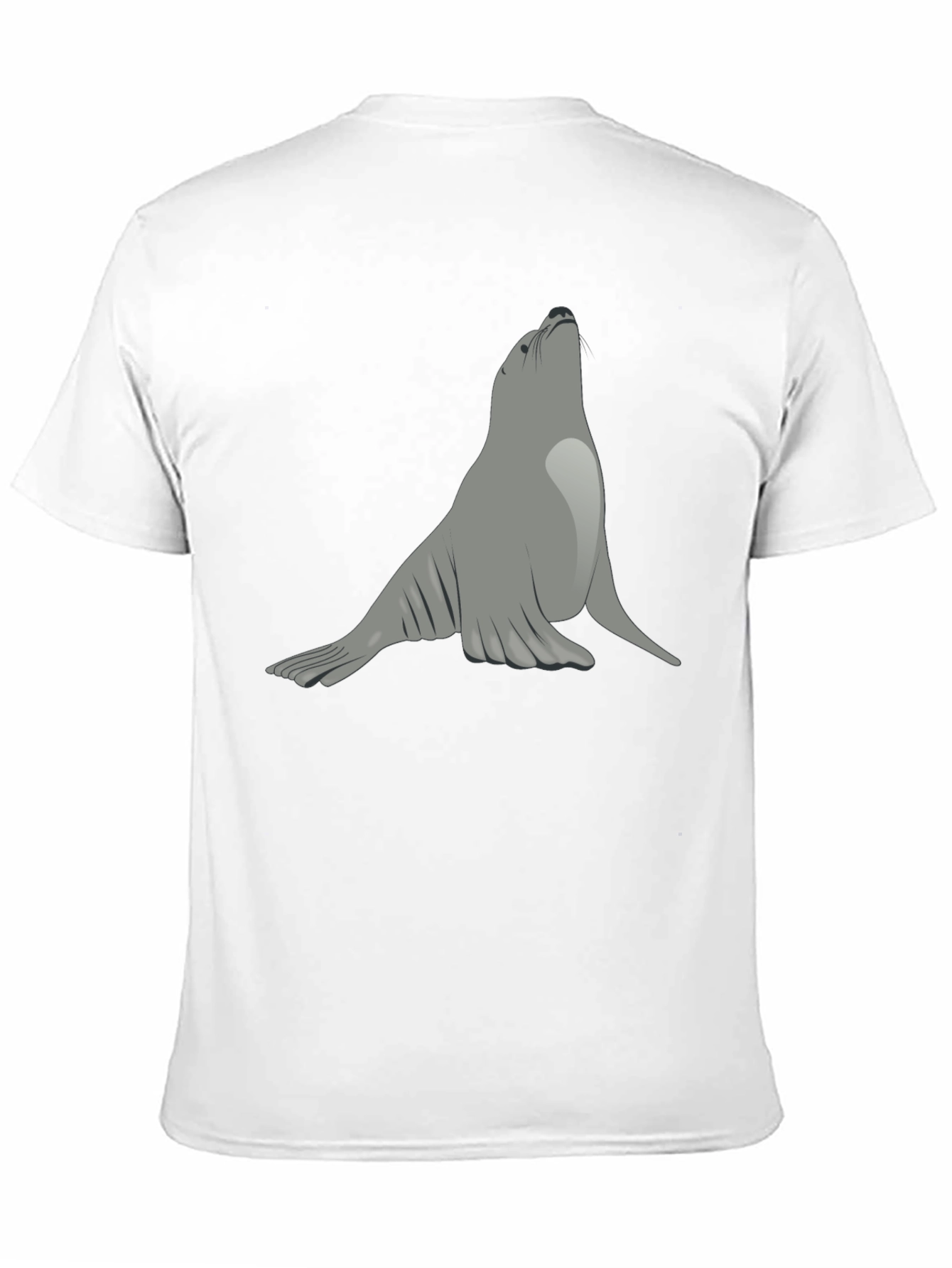 Seal Graphic Black T-Shirt - Unique Animal Tee