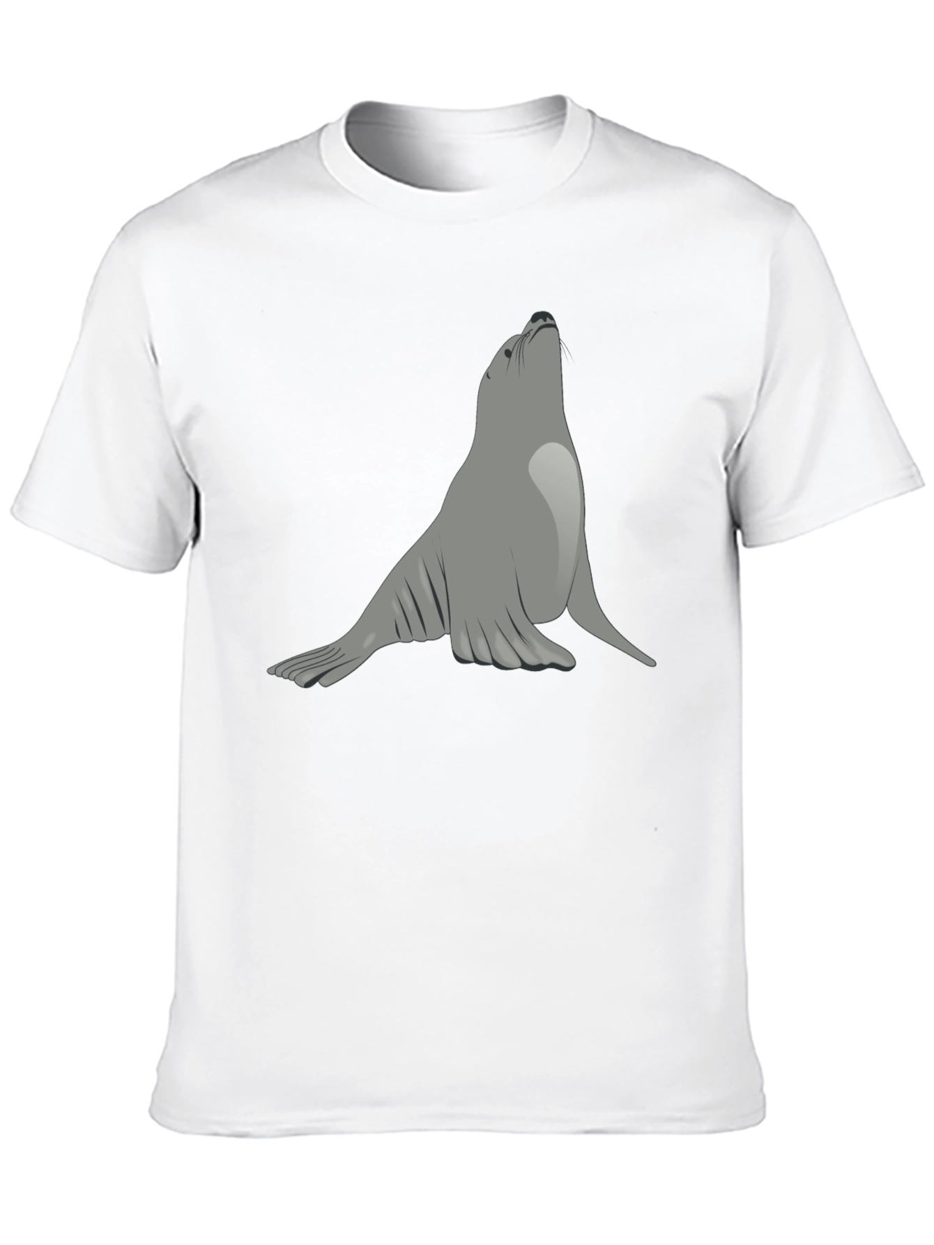 Seal Graphic Black T-Shirt - Unique Animal Tee