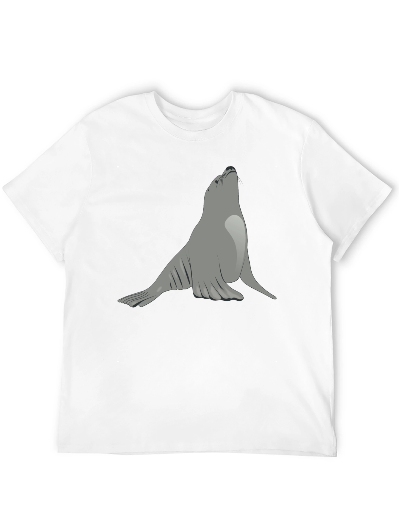 Seal Graphic Black T-Shirt - Unique Animal Tee