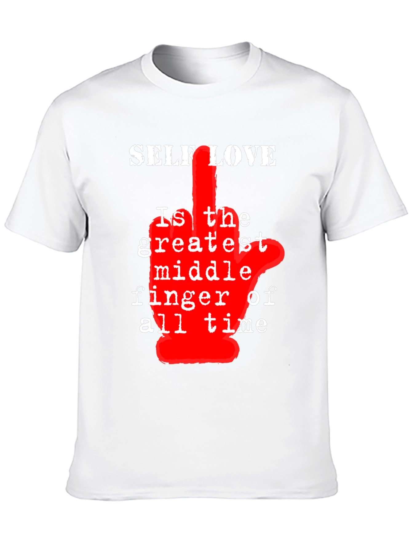 Self Love T-Shirt - Middle Finger Graphic Tee