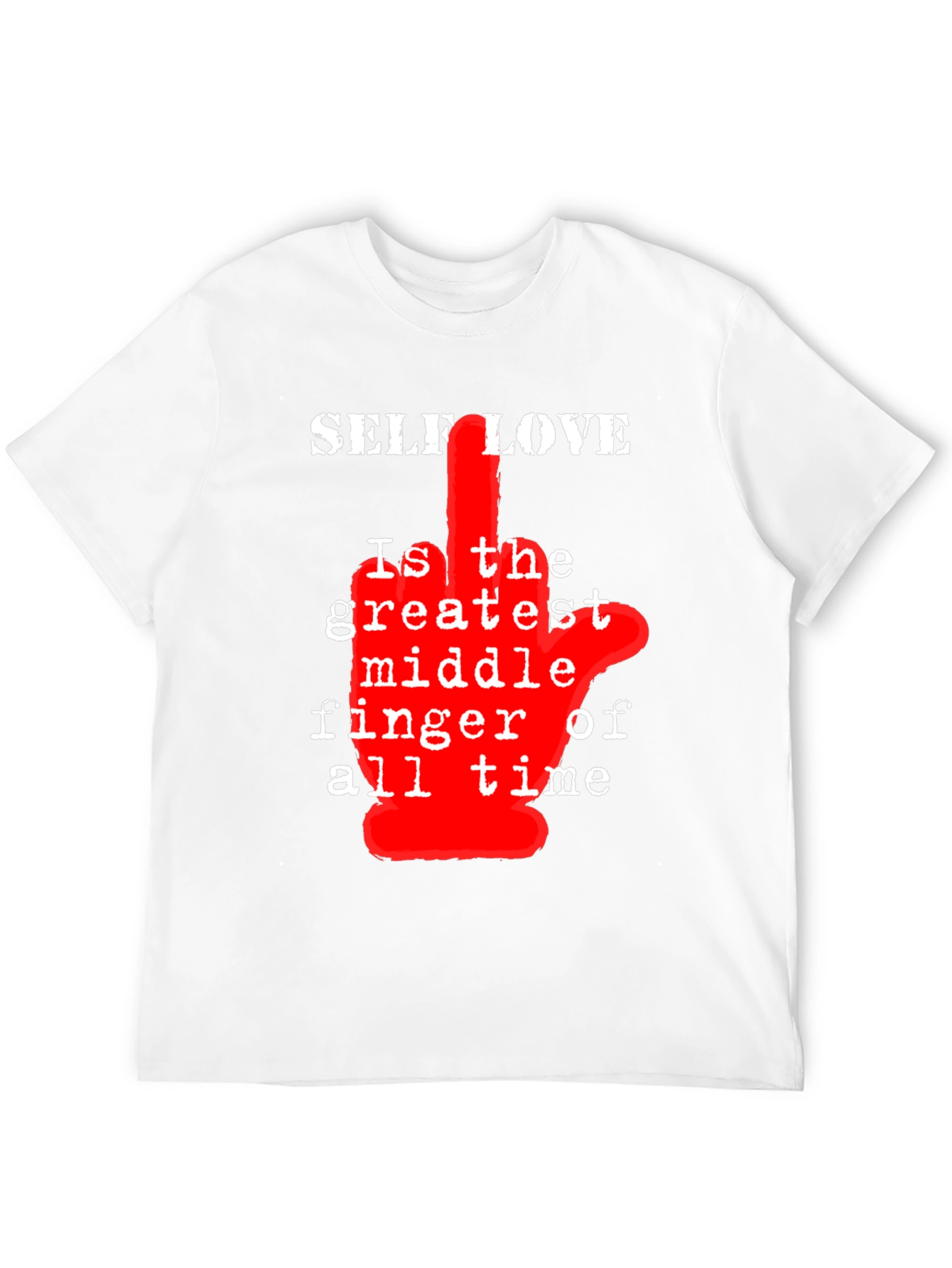 Self Love T-Shirt - Middle Finger Graphic Tee