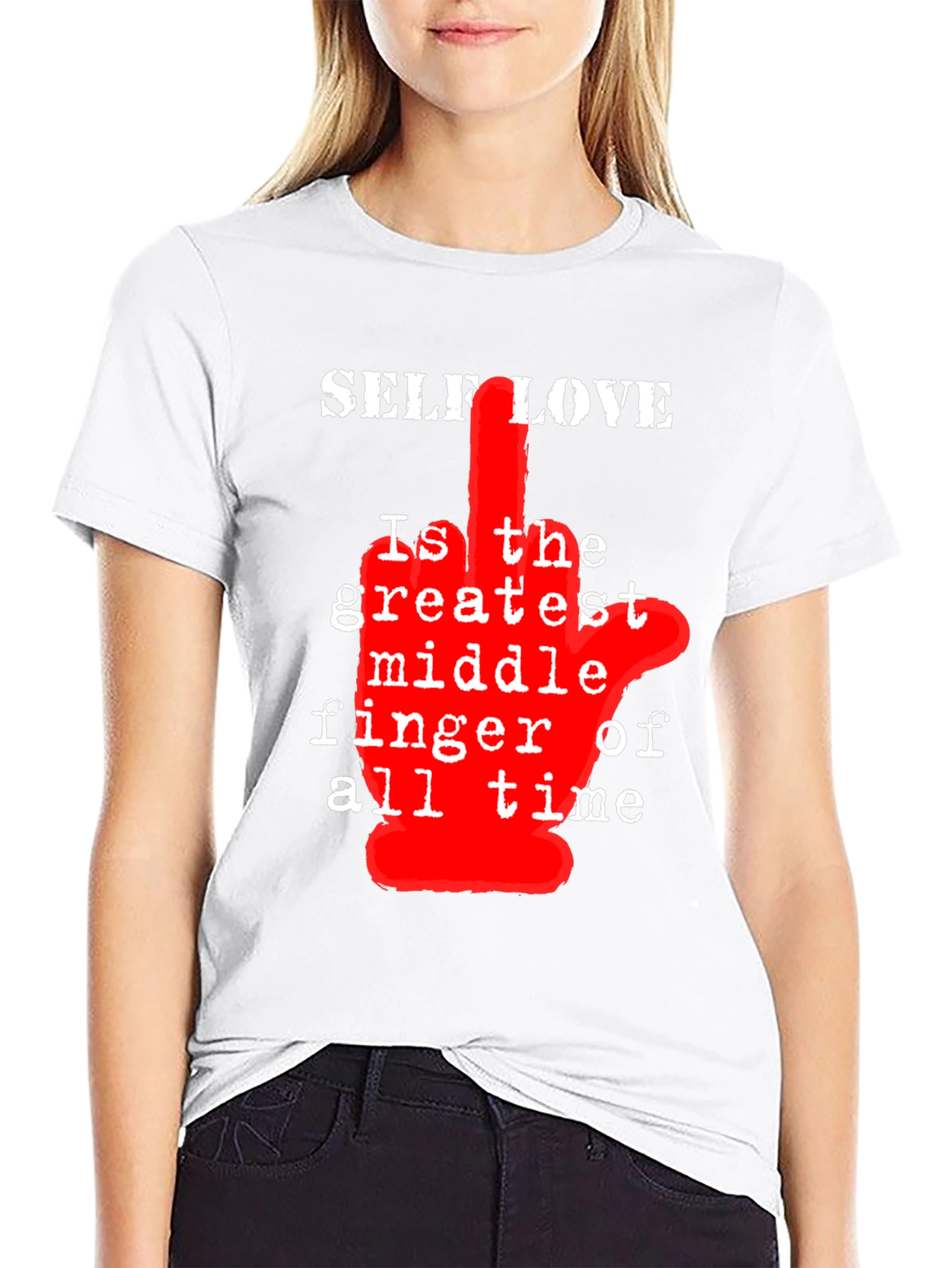 Self Love T-Shirt - Middle Finger Graphic Tee