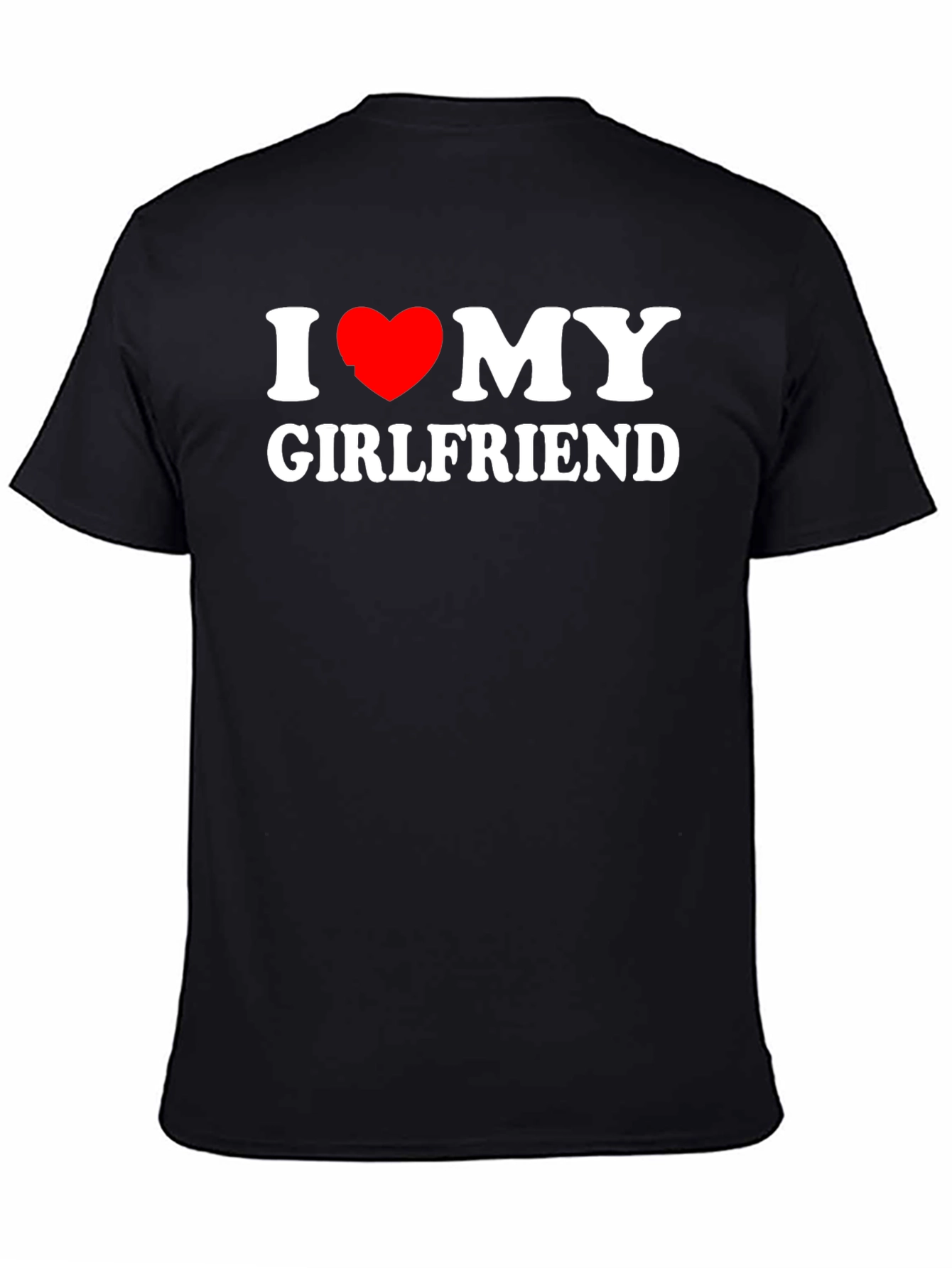 I Heart My Girlfriend Black T-Shirt
