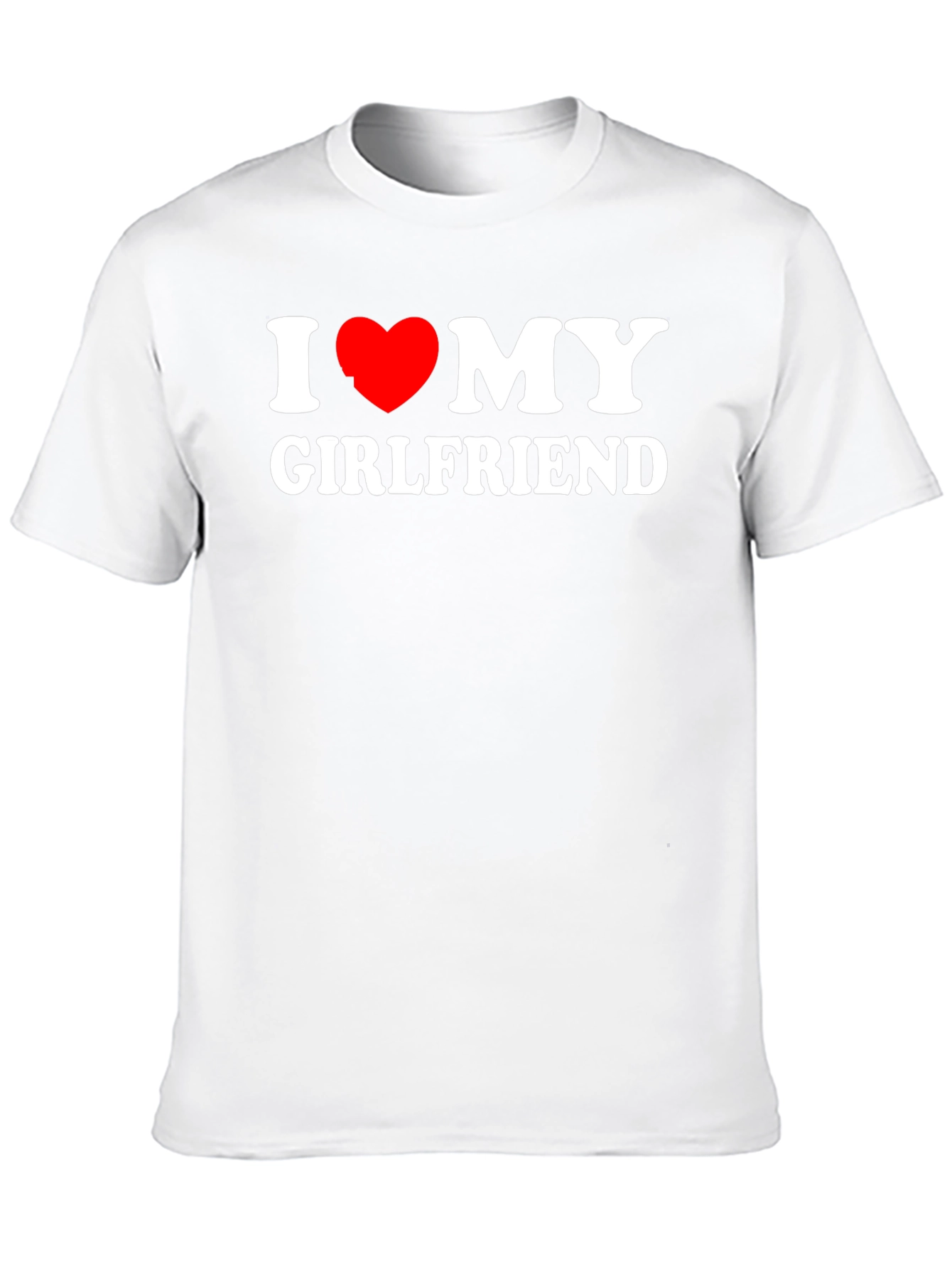 I Heart My Girlfriend Black T-Shirt