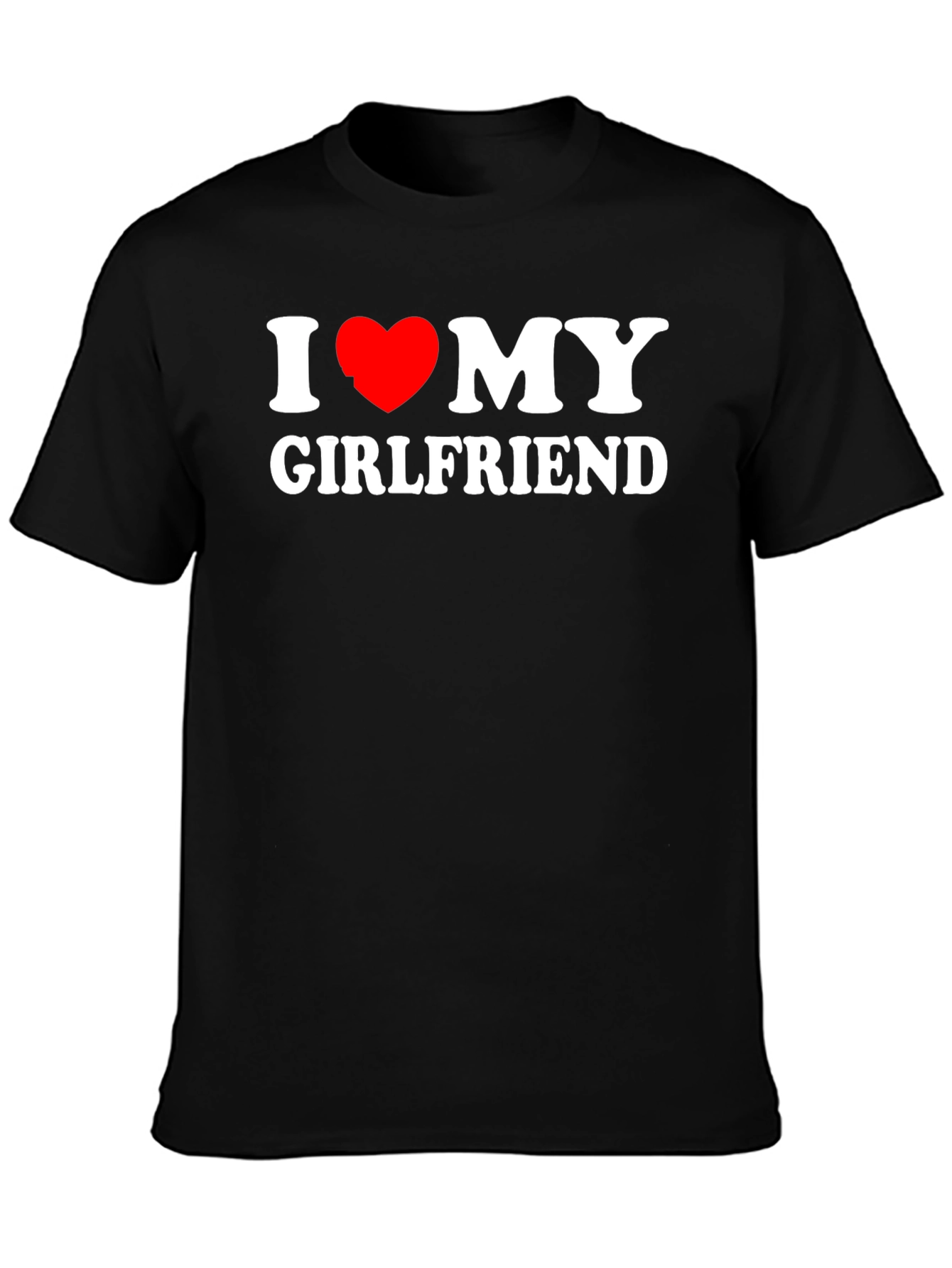 I Heart My Girlfriend Black T-Shirt