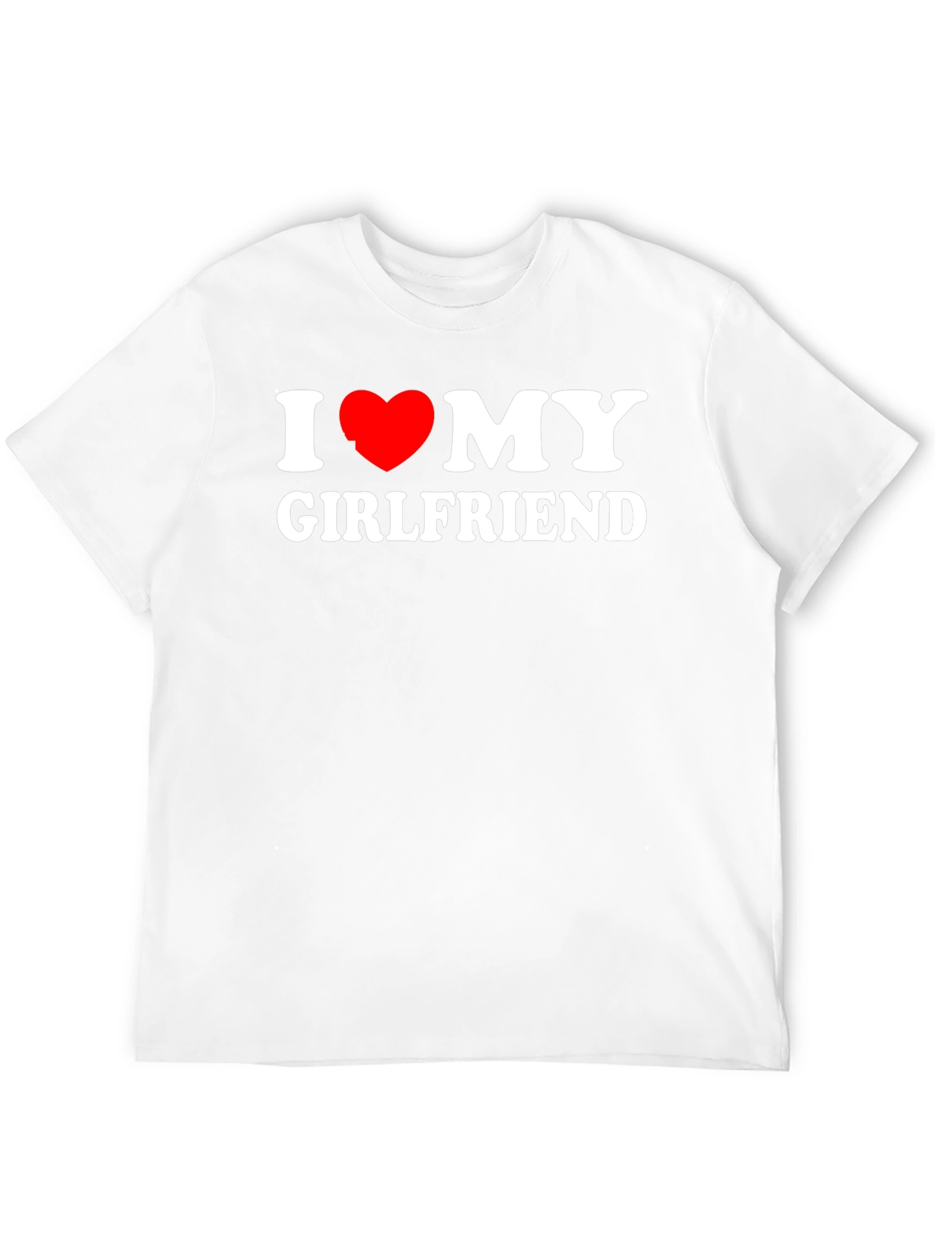 I Heart My Girlfriend Black T-Shirt