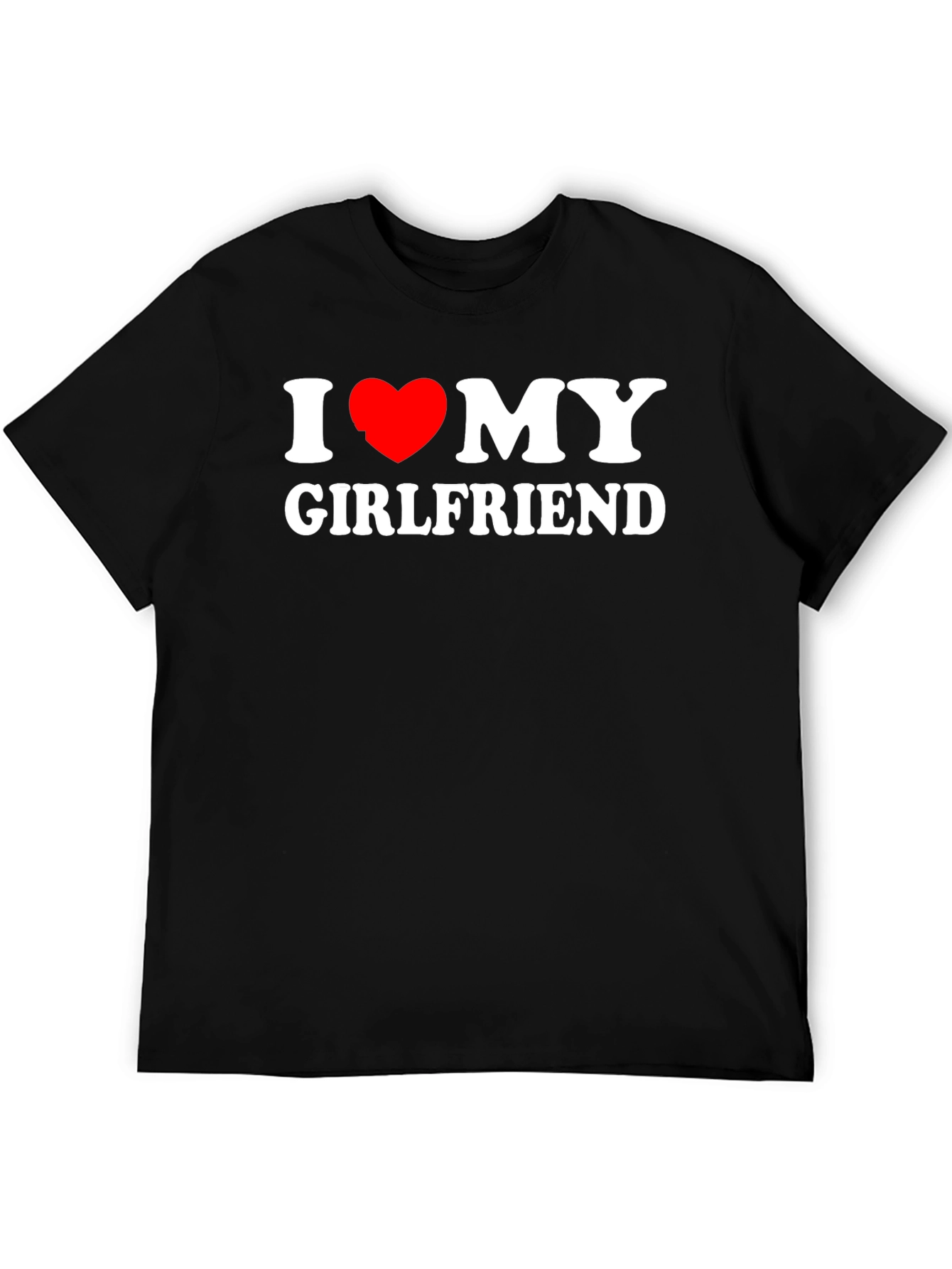 I Heart My Girlfriend Black T-Shirt