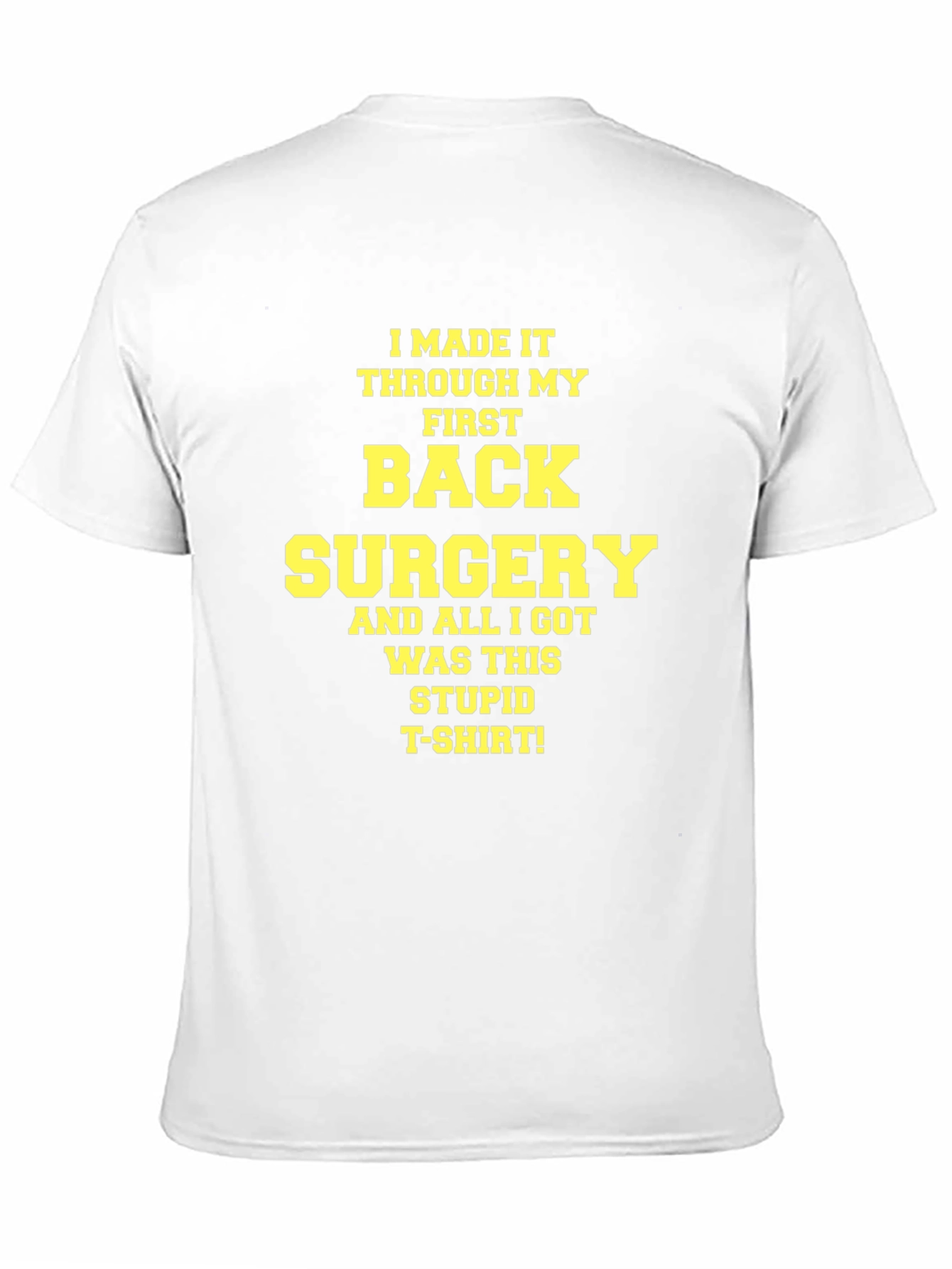 Funny Back Surgery Survivor T-Shirt - Black